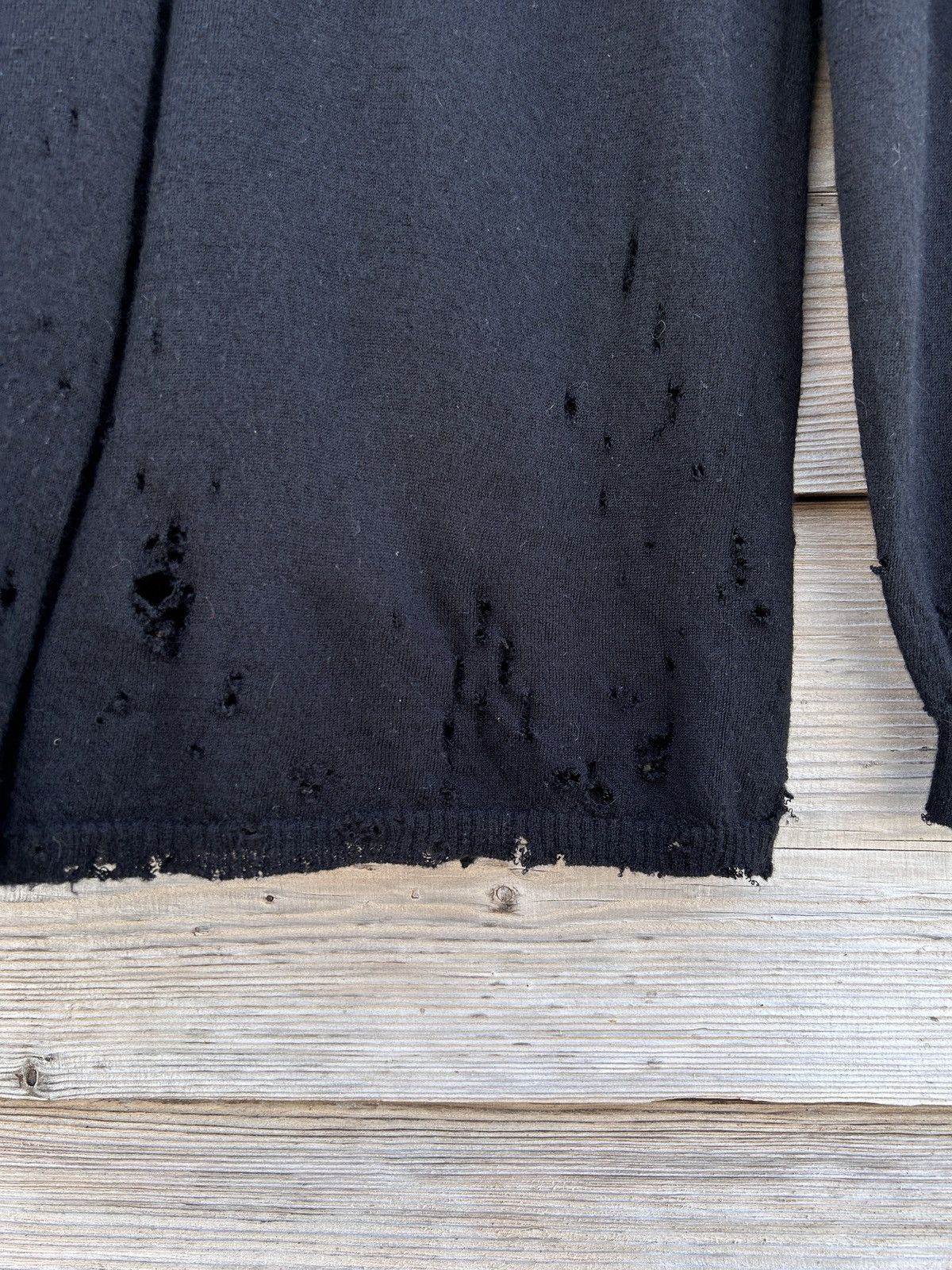 Rick Owens Rick Owens Phlegethon S/S 21 Distressed Cashmere Sweater Size US L / EU 52-54 / 3 - 10 Thumbnail