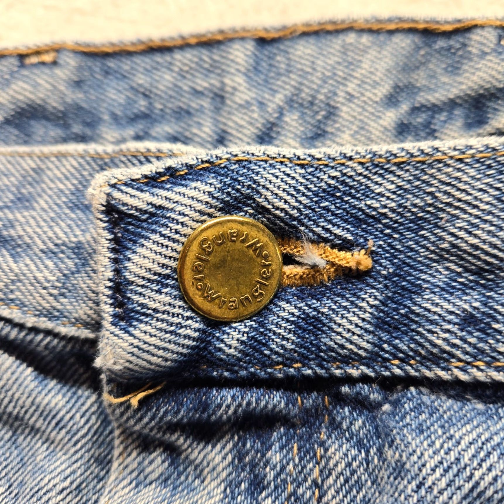 Wrangler Wrangler Regular Fit Jeans Medium Blue Denim Straight 38x34 Mens Size US 38 / EU 54 - 4 Thumbnail