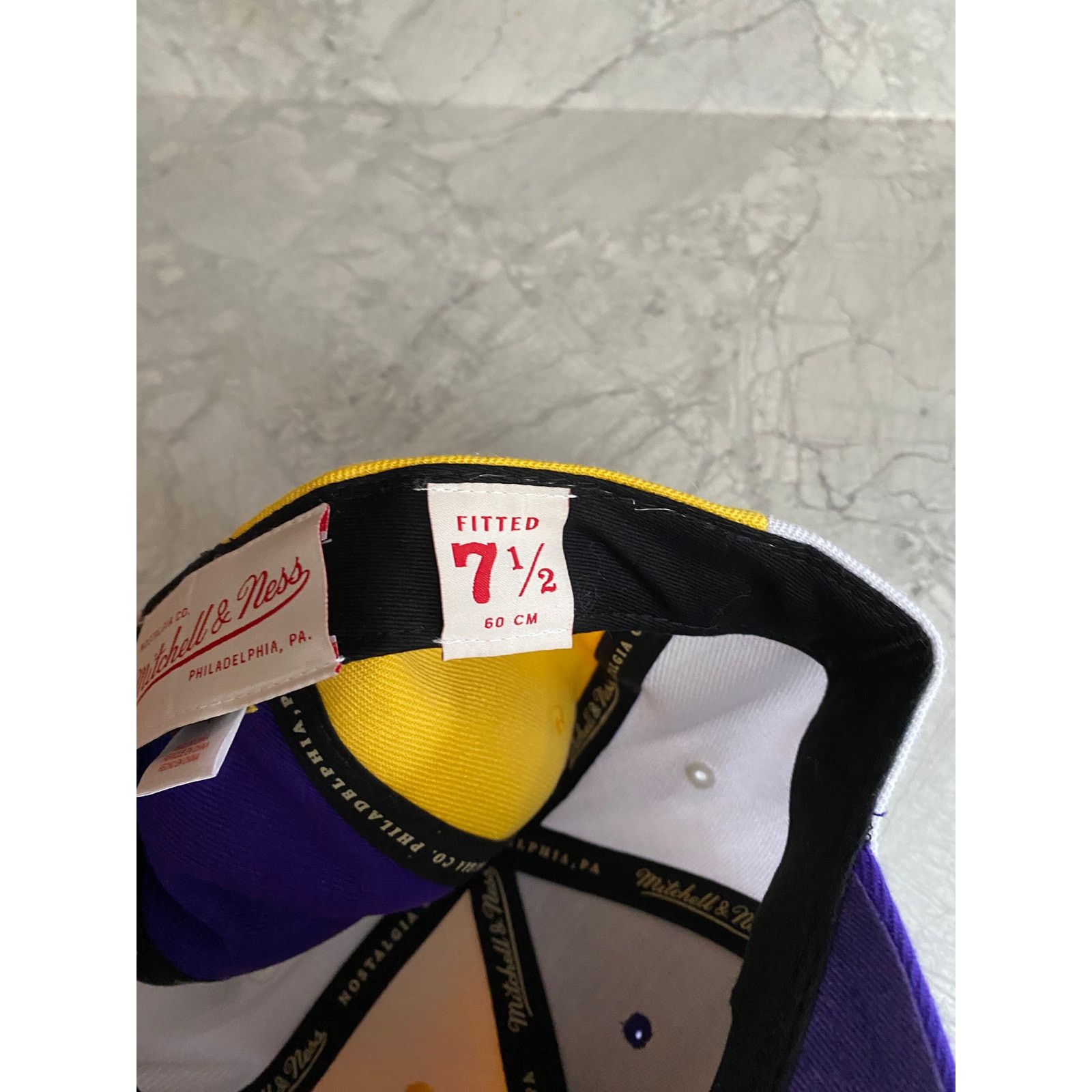 Mitchell & Ness LA Lakers Mitchell & Ness Fitted Hat Size 7 1/2 Size ONE SIZE - 10 Thumbnail