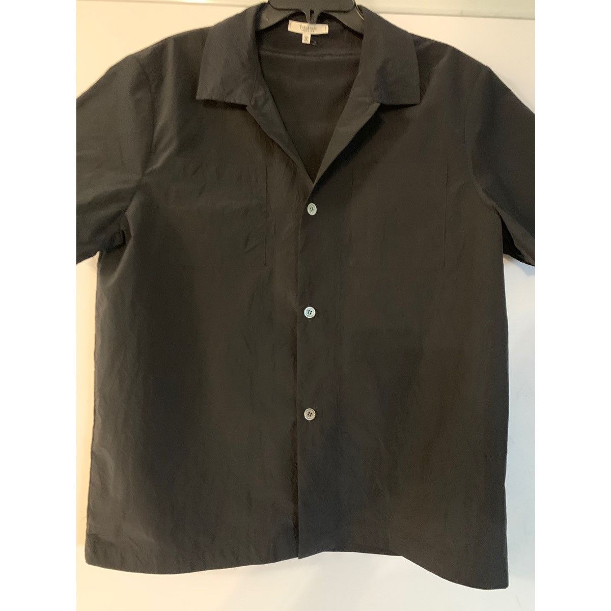 Totokaelo Archive Totokaelo Archive Black Crinkle Japanese Nylon Shirt Size US M / EU 48-50 / 2 - 3 Thumbnail