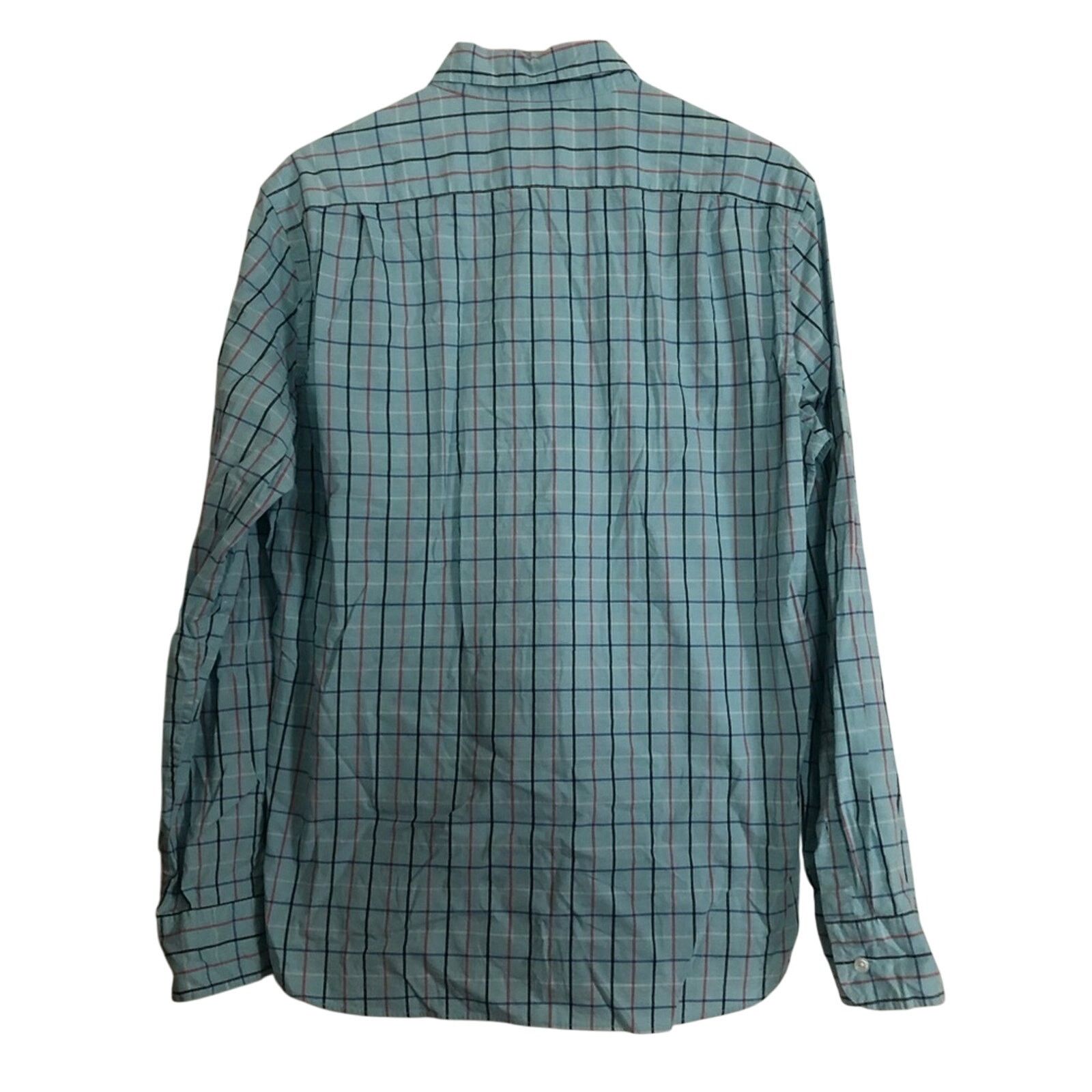 J.Crew J. Crew Men's Slim Fit Flex Blue Plaid Button Down Shirt Size US L / EU 52-54 / 3 - 2 Thumbnail