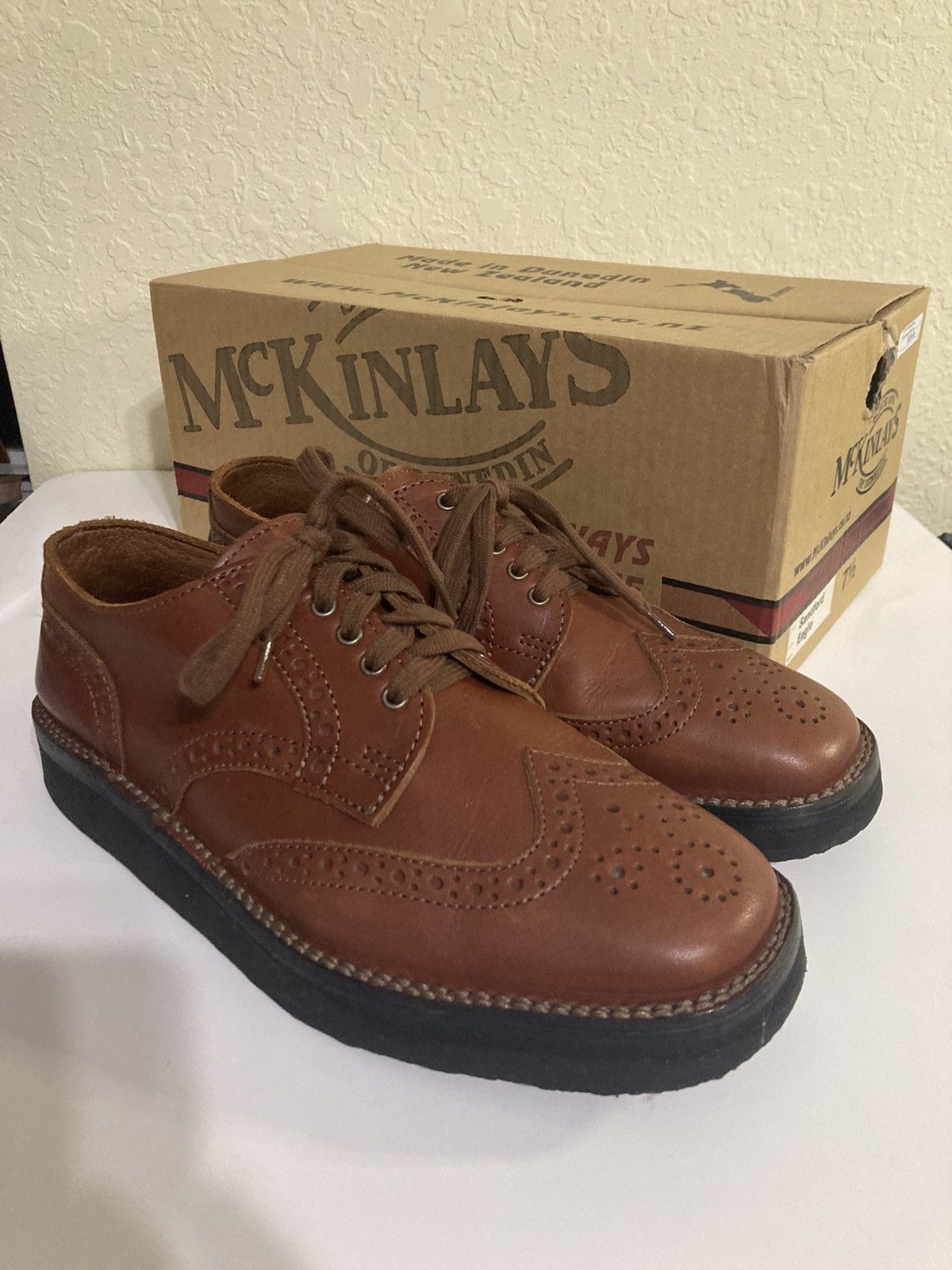 McKinlays Sandford Wingtip Brogues Brown Size US 8.5 / EU 41-42 - 1 Thumbnail