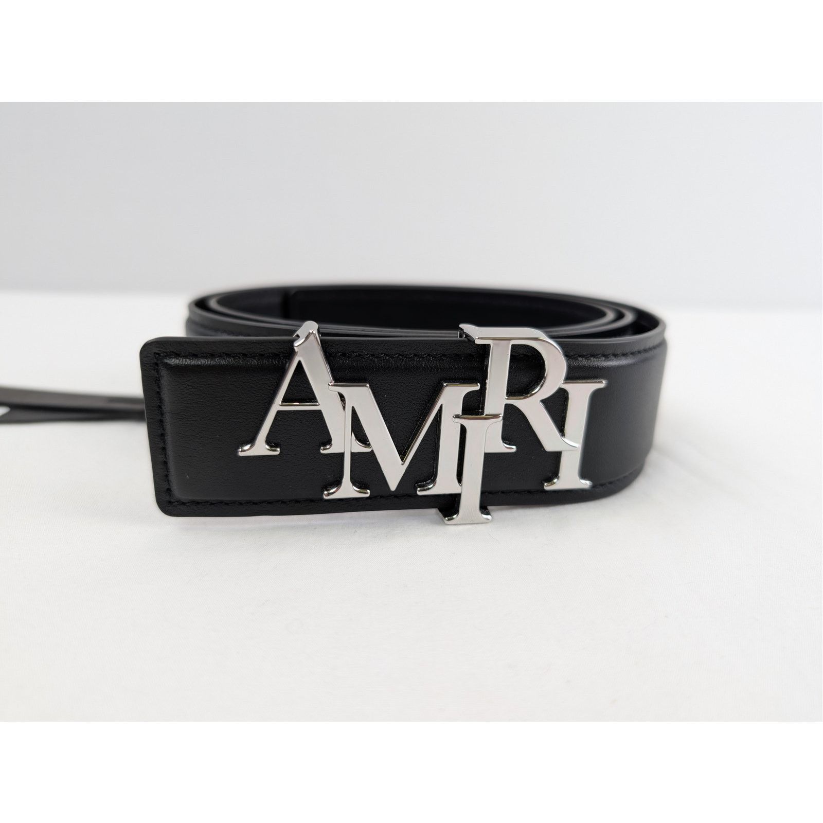 Amiri o1rshd1 Size: 85cm / 4cm Amiri Staggered Belt in Black Size 34 - 2 Thumbnail