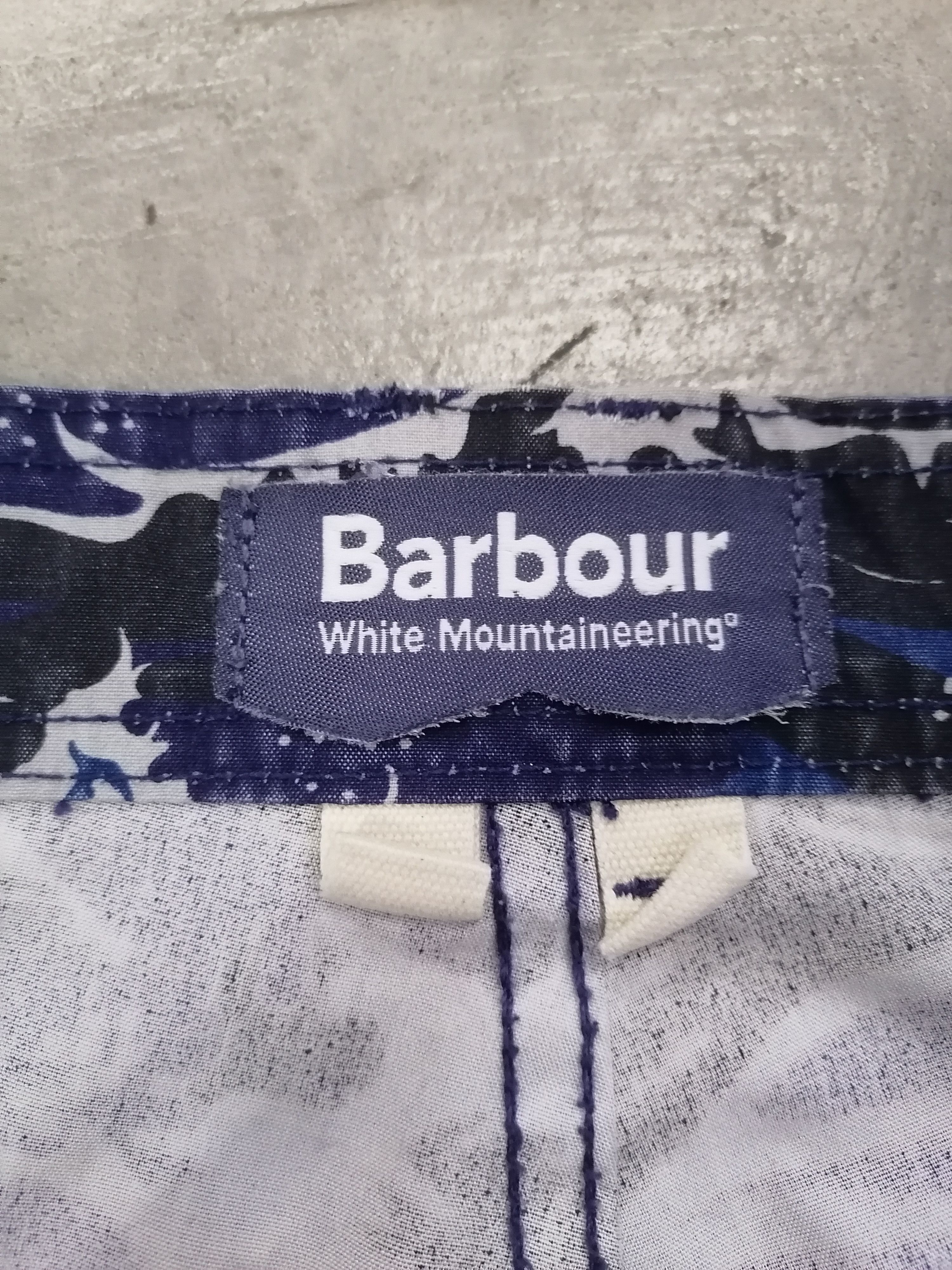 Barbour Barbour x White Mountaineering Cargo Short Wave Print Size US 31 - 8 Thumbnail