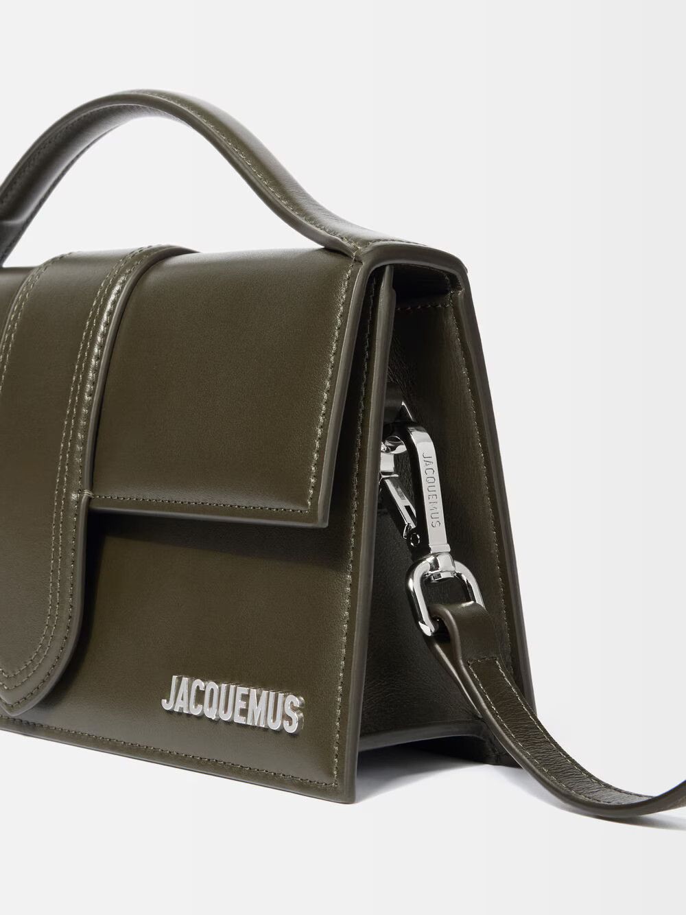 Jacquemus o1la1rc1a0925 Size: OS / Large Bambino Bag in Dark Khaki Size ONE SIZE - 4 Thumbnail