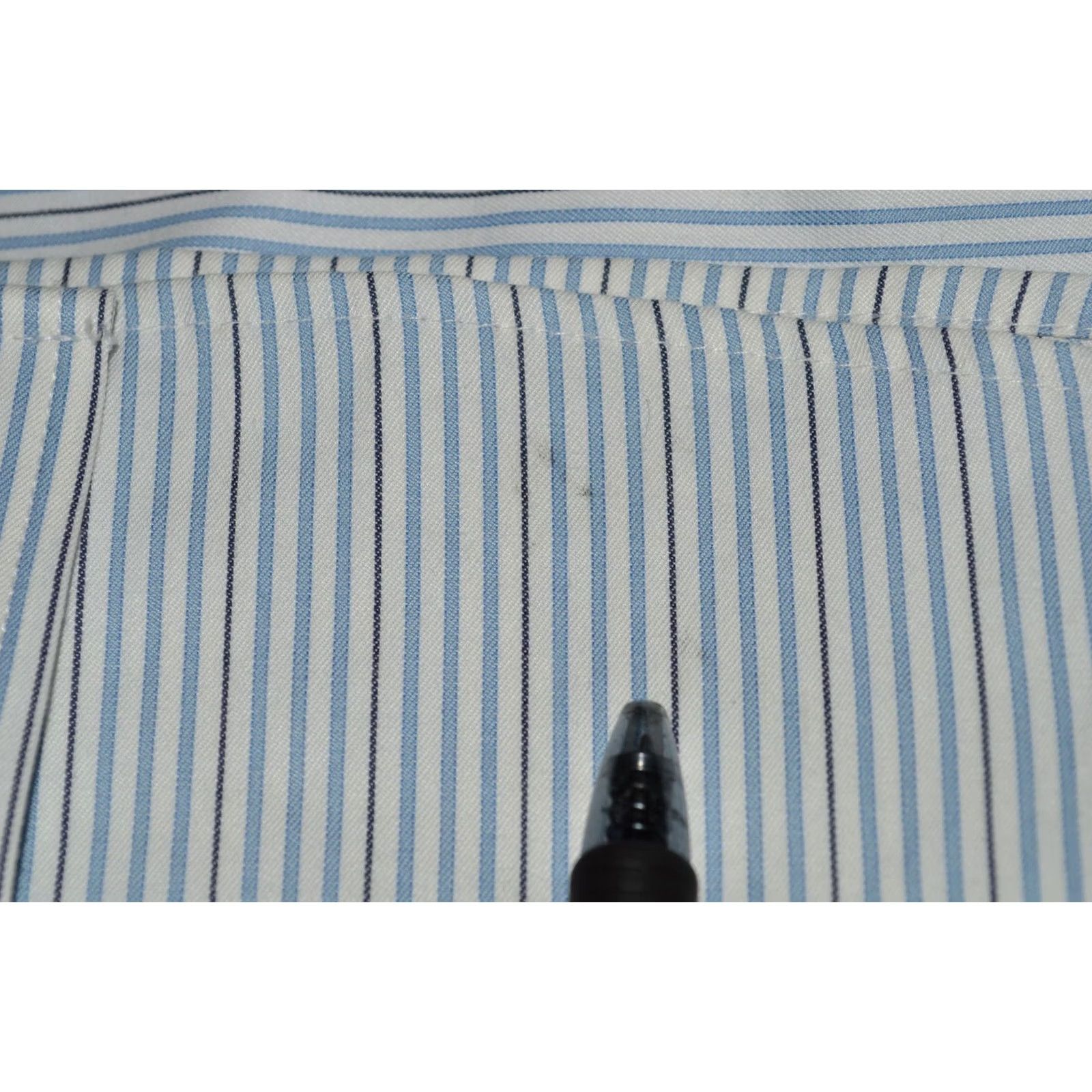 Vintage Greg Norman Mens Shirt Long Sleeve Button Striped Blue Size Small New W/ Defects Size US S / EU 44-46 / 1 - 8 Thumbnail