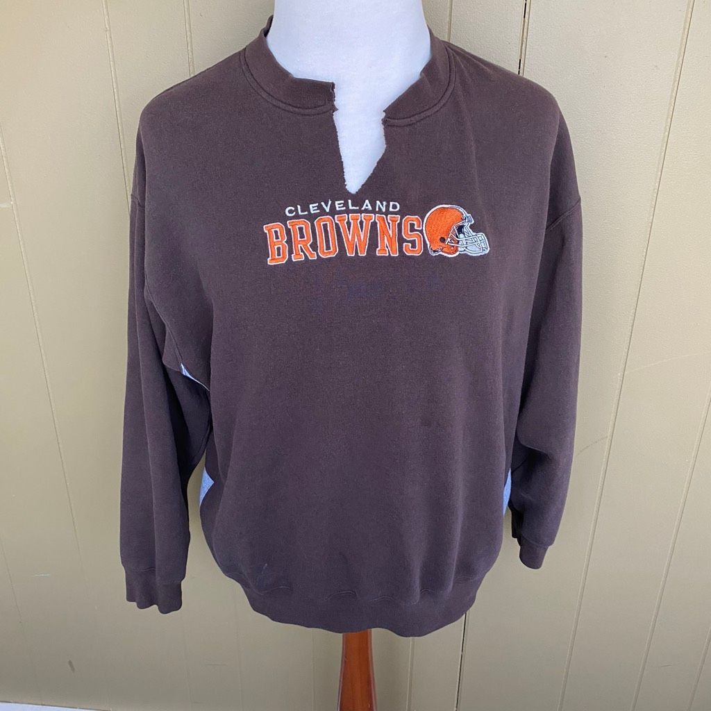 NFL NFL men XL Longsleeve pullover sweatshirt w/v-cut neck Cleve Size US XL / EU 56 / 4 - 1 Thumbnail