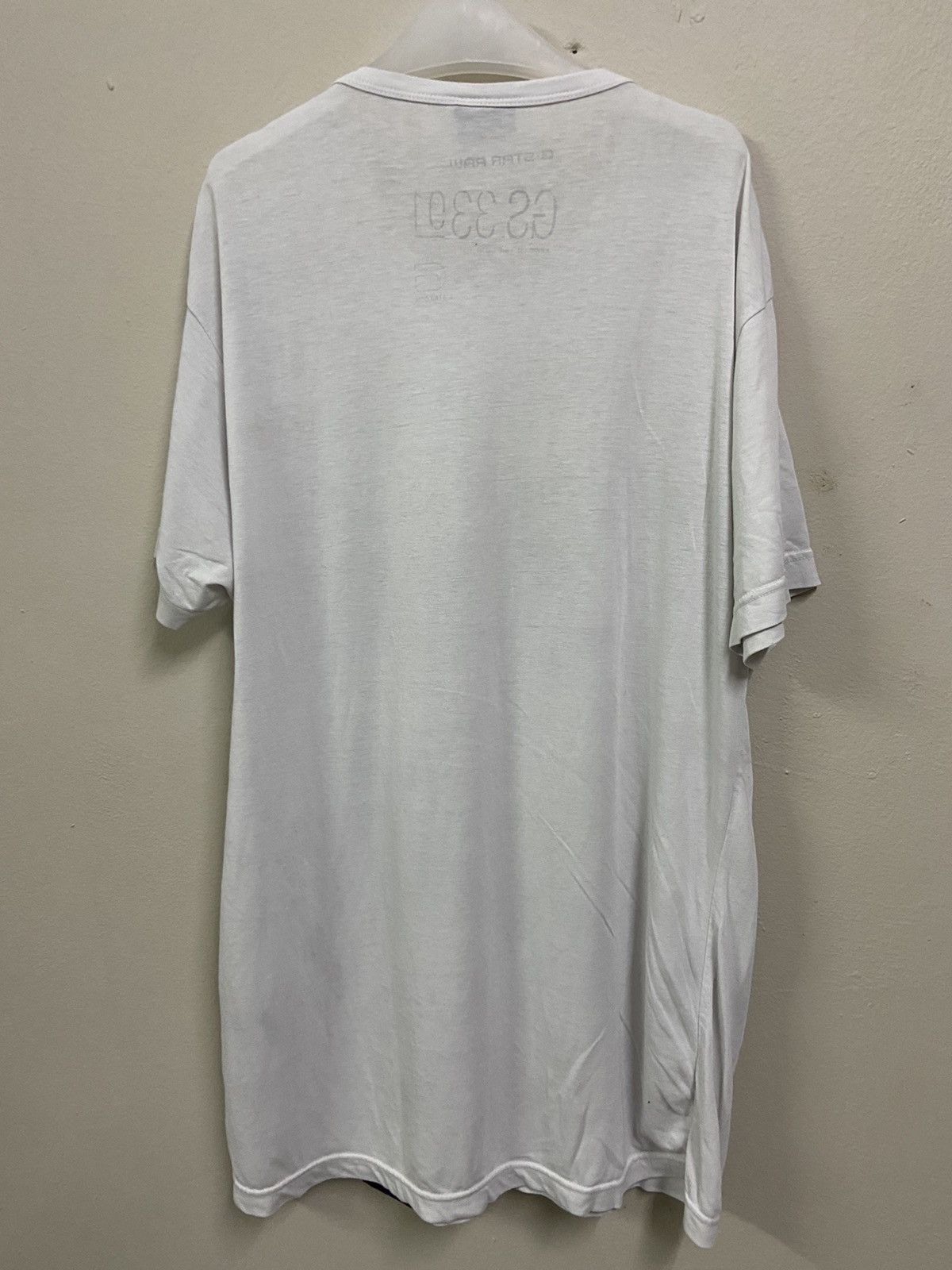 G-Star G Star Raw T-Shirt White Big Central Logo Size US XL / EU 56 / 4 - 10 Thumbnail