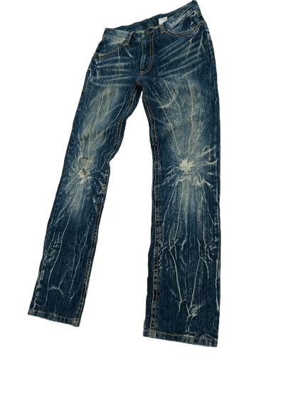 Japanese Brand Vintage Unbrand Jean's Electric Flash Style Blue Denim Size US 30 / EU 46 - 5 Thumbnail