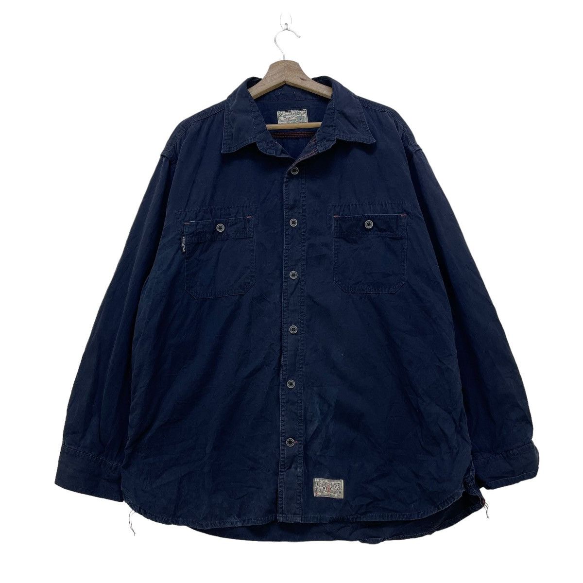 Japanese Brand 🔥Manhattan Transfer Double Elbow Long Sleeve Button Up Size US M / EU 48-50 / 2 - 1 Thumbnail