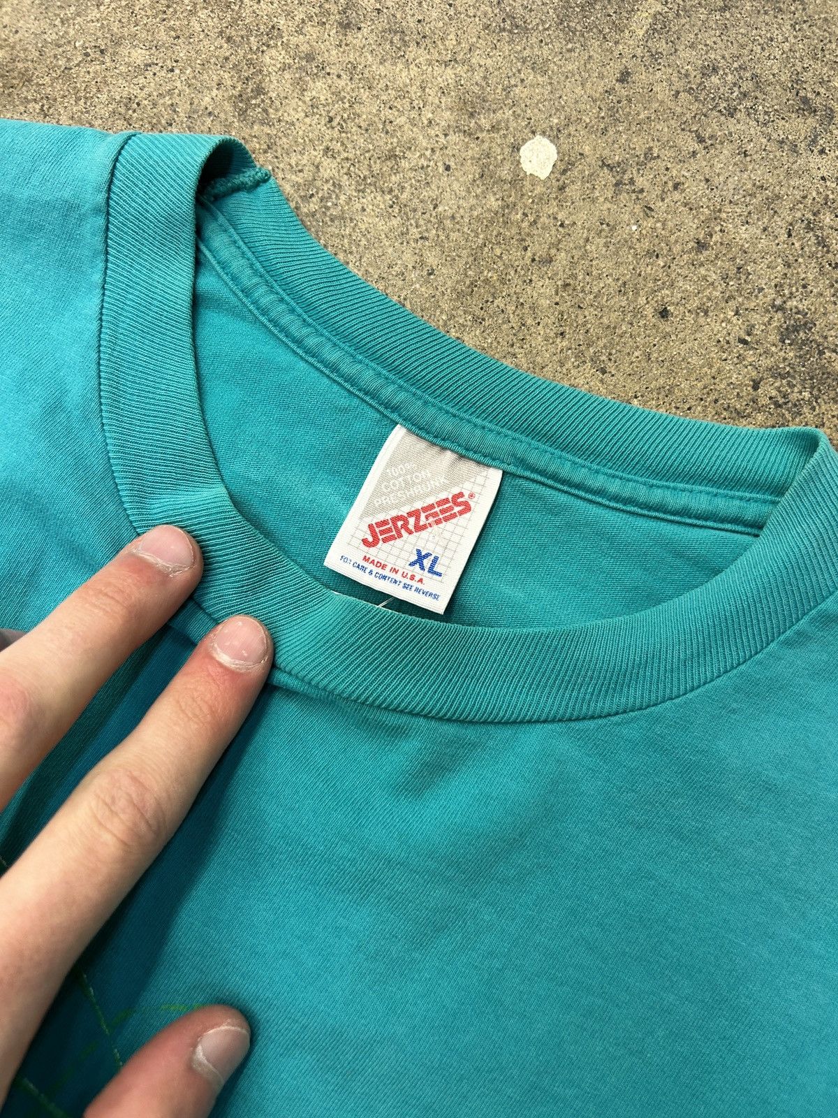 Vintage 90s Vintage Nature Tee Loons Swimming Shirt Teal XL Size US XL / EU 56 / 4 - 3 Thumbnail