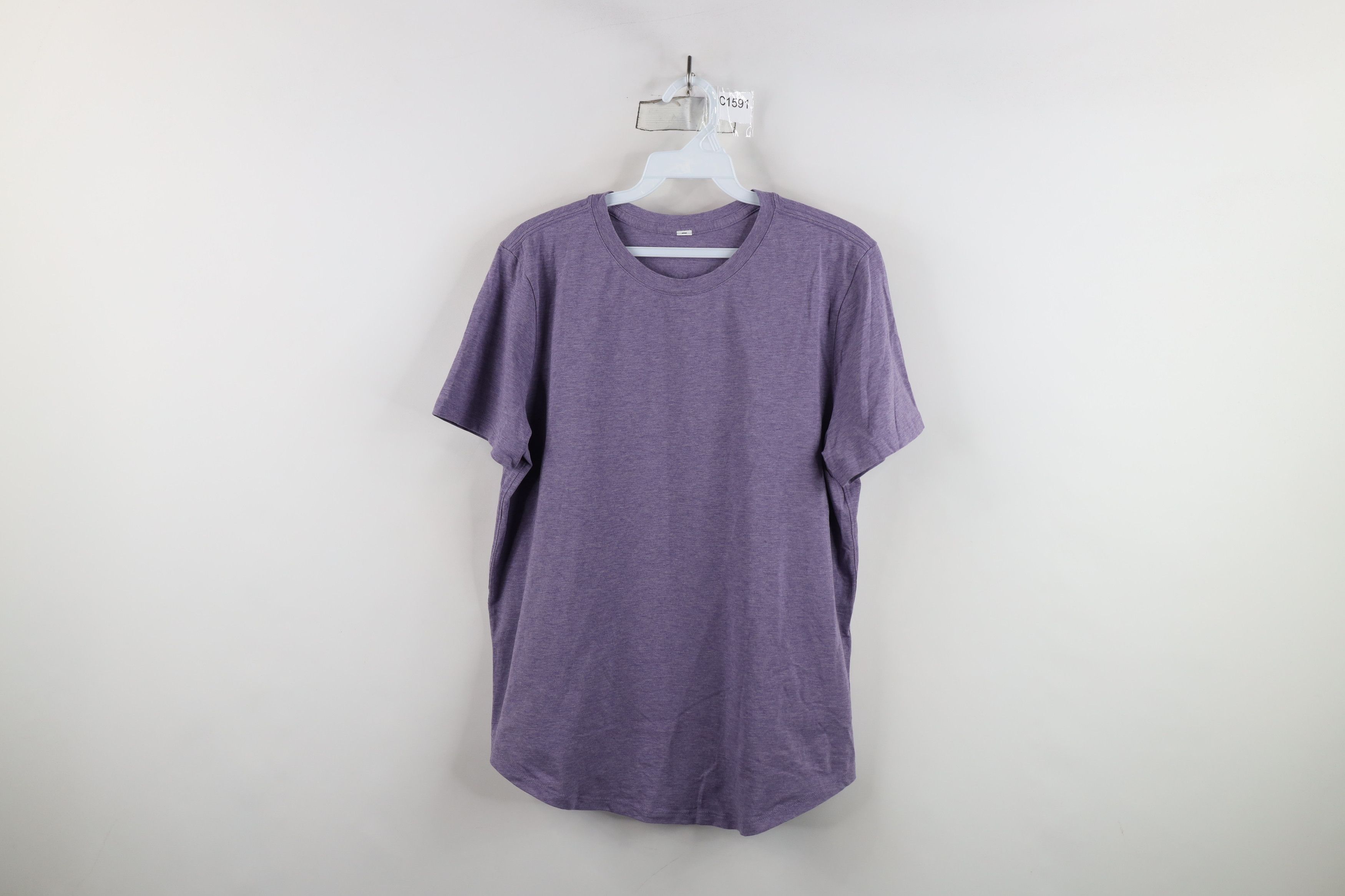 Lululemon × Vintage Lululemon Yoga Blank Short Sleeve T-Shirt Heather Purple Size M / US 6-8 / IT 42-44 - 1 Thumbnail
