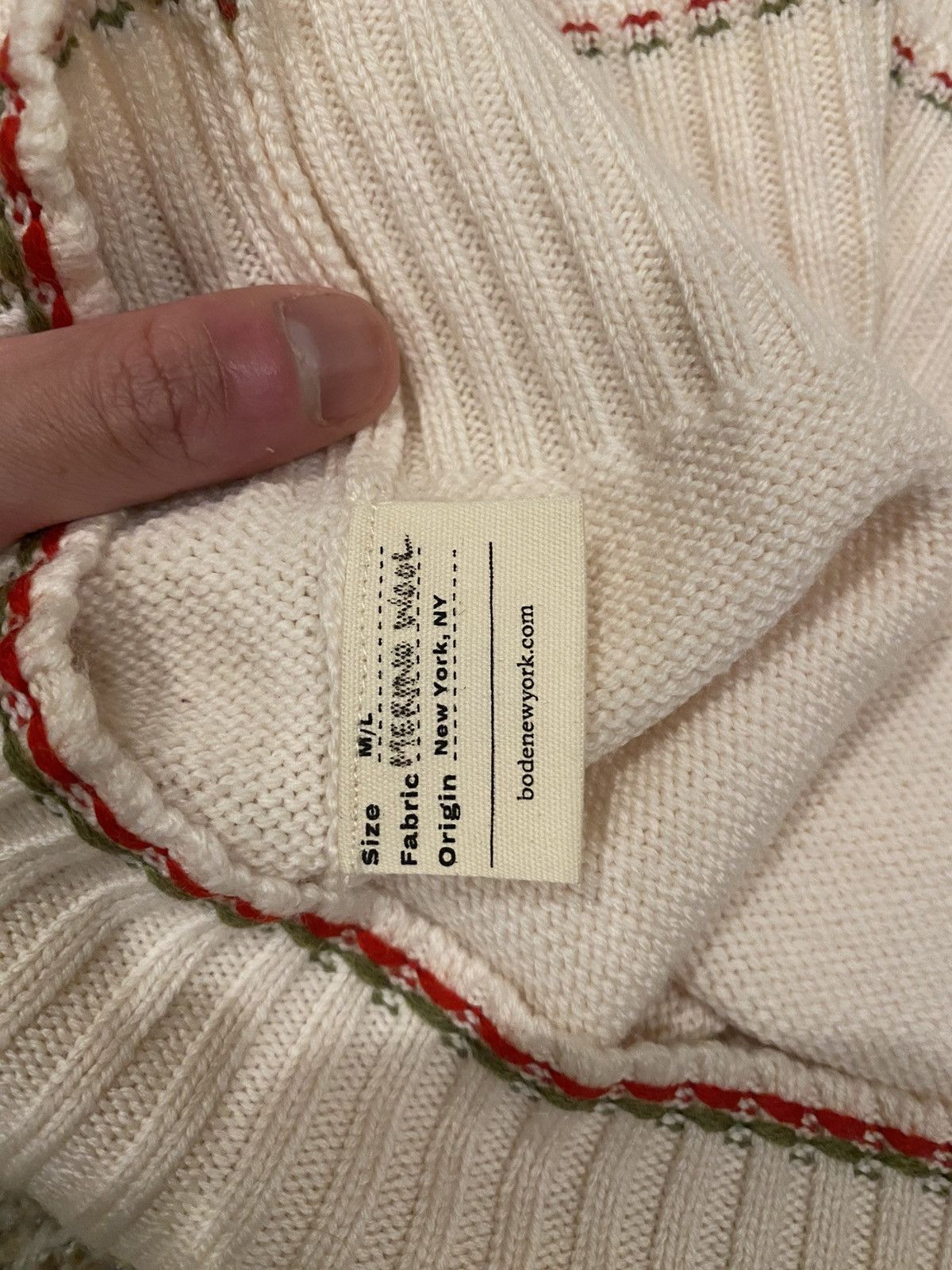 Bode BODE Merino Wool Sweater Sz M/L Size US M / EU 48-50 / 2 - 7 Thumbnail