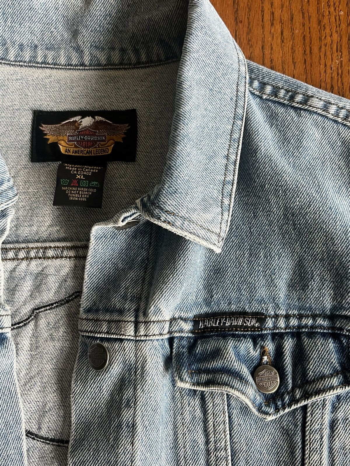 Harley Davidson 2003 Harley Davidson 100 Year Anniversary Jean Jacket Size M Size US M / EU 48-50 / 2 - 3 Thumbnail