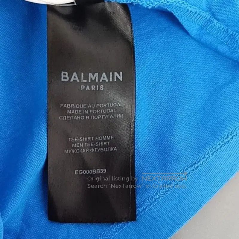 Balmain Balmain Light Blue Cotton Women's T-Shirt . Size XXS / US 00 / IT 34 - 4 Thumbnail