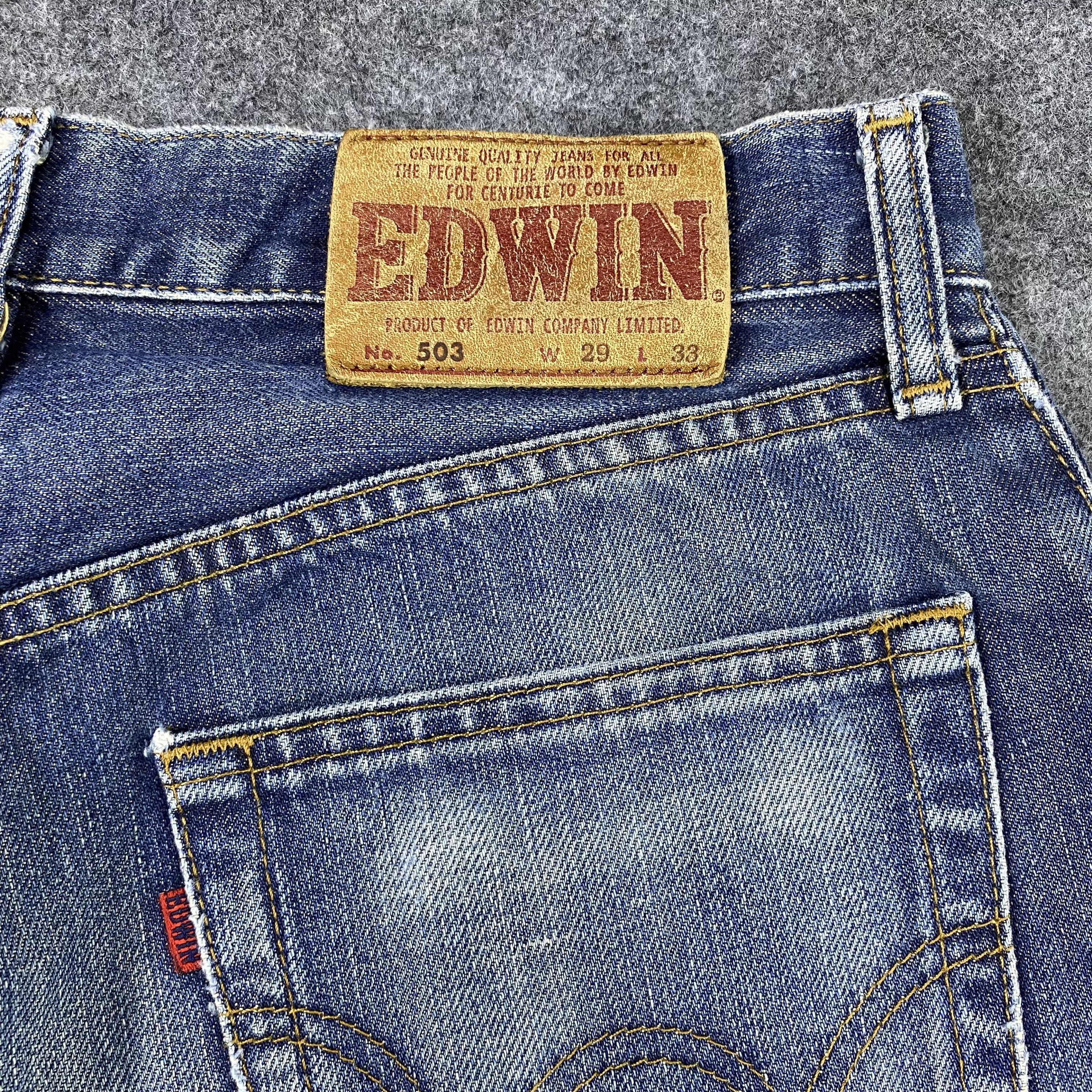 Edwin × If Six Was Nine × Vintage Vintage Edwin 503 Blue Wash Denim-J1177 Size US 30 / EU 46 - 11 Thumbnail