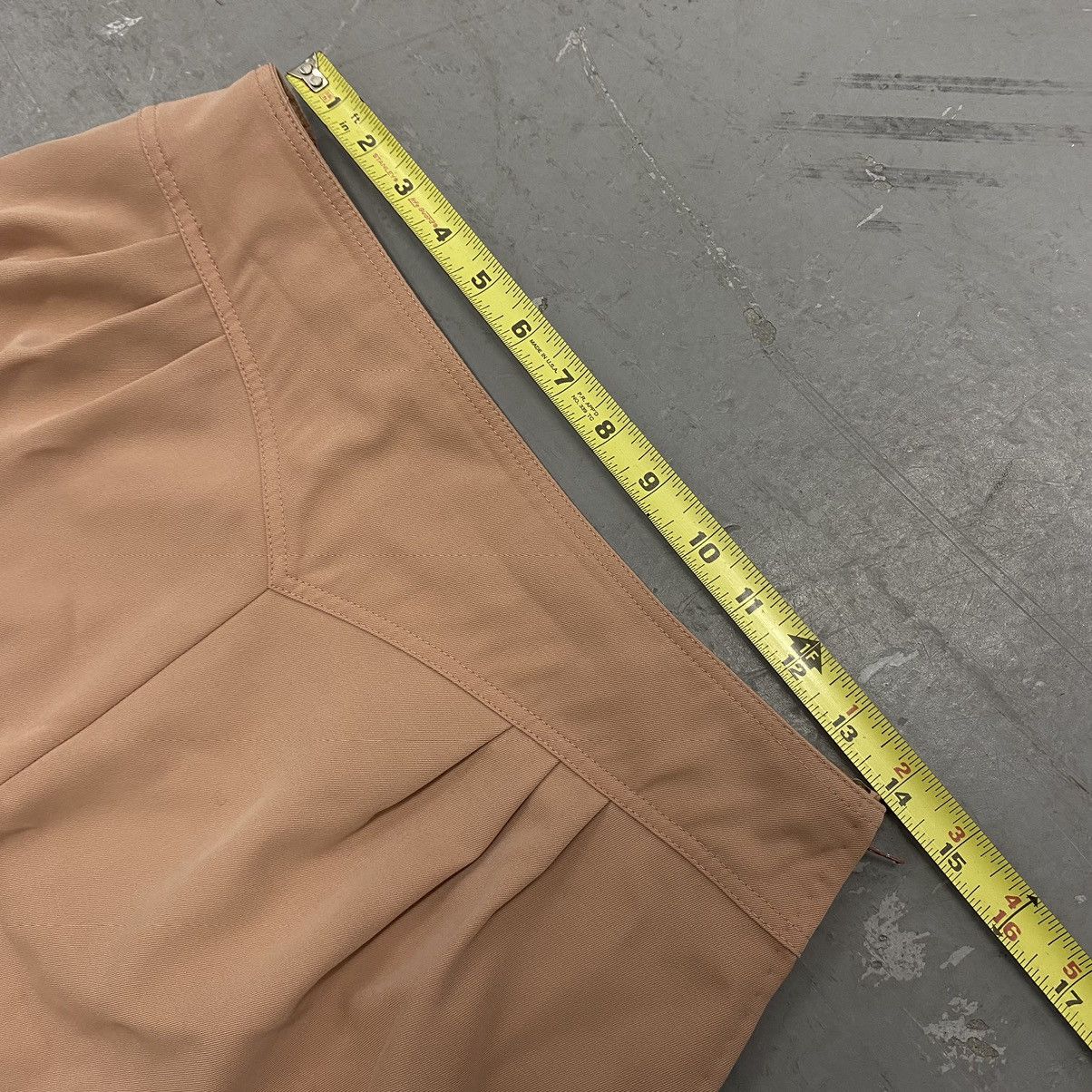 Designer × Gucci × Vintage Vintage 60s 70s Gucci Pink Zip A-Line Wool Midi Skirt ITALY Size 32" / US 10 / IT 46 - 2 Thumbnail