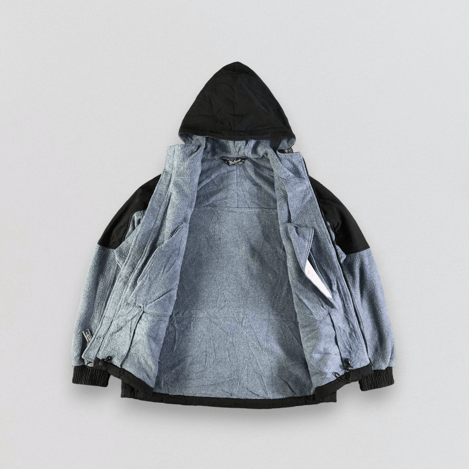 Woolrich Woolen Mills Woolrich Fleece Hooded Jacket Size US M / EU 48-50 / 2 - 2 Thumbnail