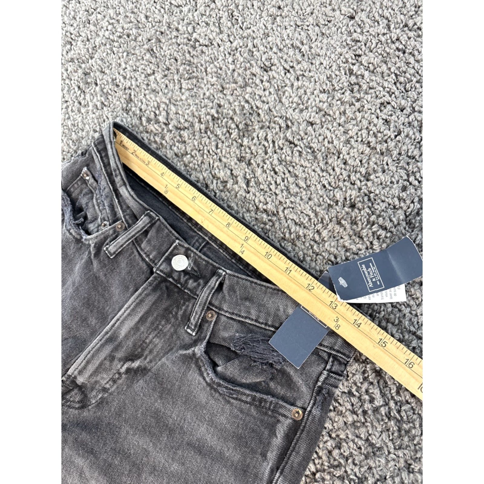 Abercrombie & Fitch VINTAGE Abercrombie & Fitch Jeans Mens 28x30 Black Jeans Straight 90s Mens Size US 28 / EU 44 - 4 Thumbnail