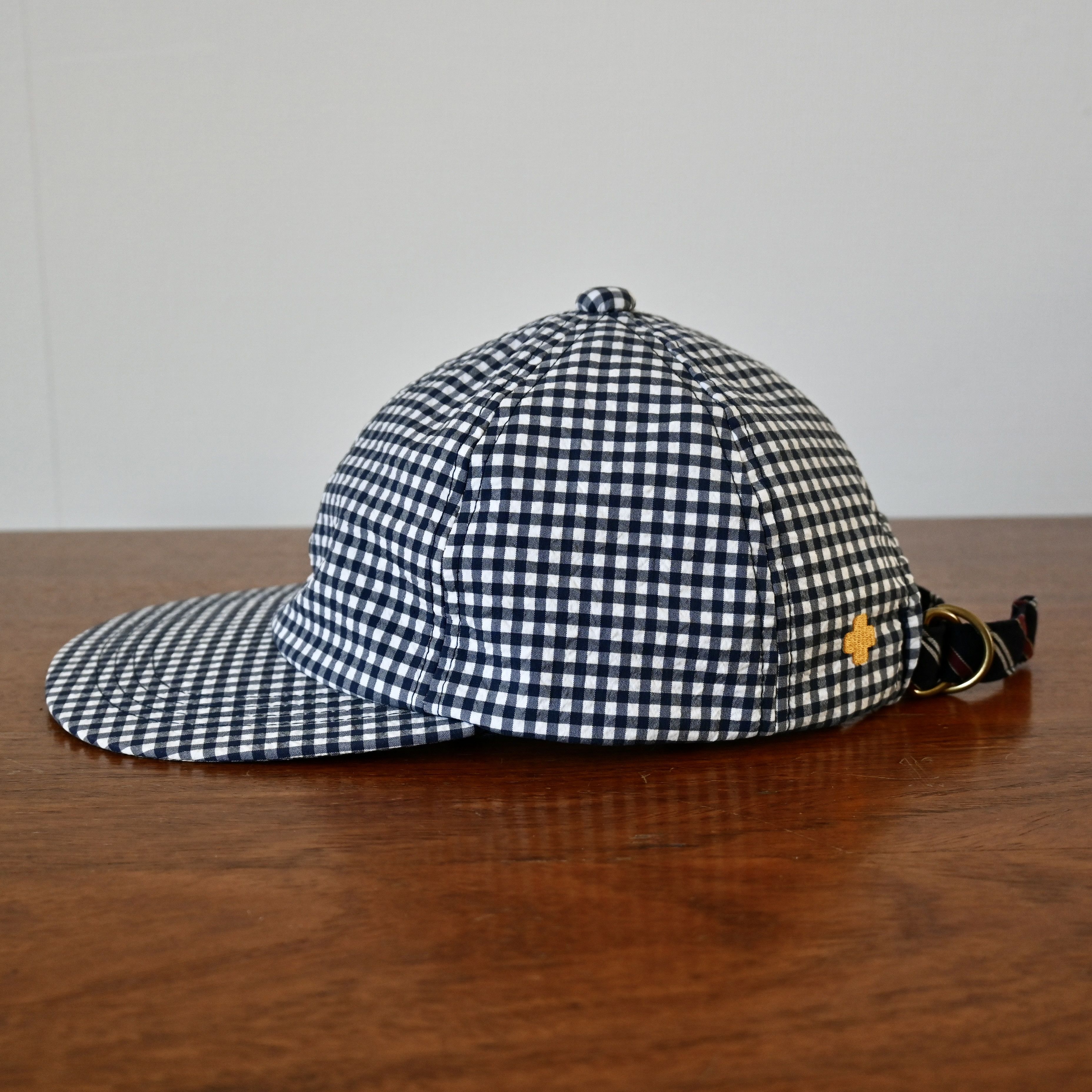 Beams Plus BEAMS Plus gingham seersucker 6 panel hat, made in Japan Size ONE SIZE - 1 Thumbnail