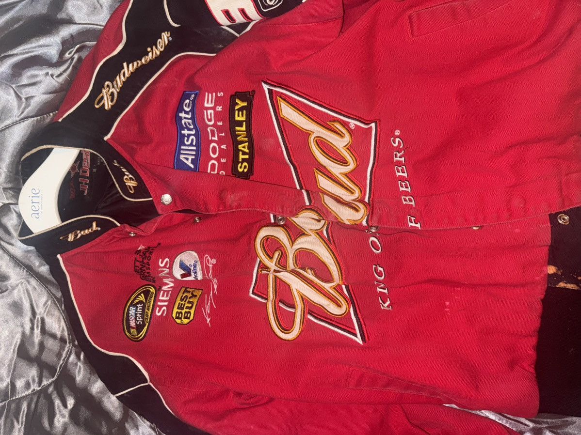 Vintage Budweiser Racer jacket 1997 Size US L / EU 52-54 / 3 - 3 Thumbnail