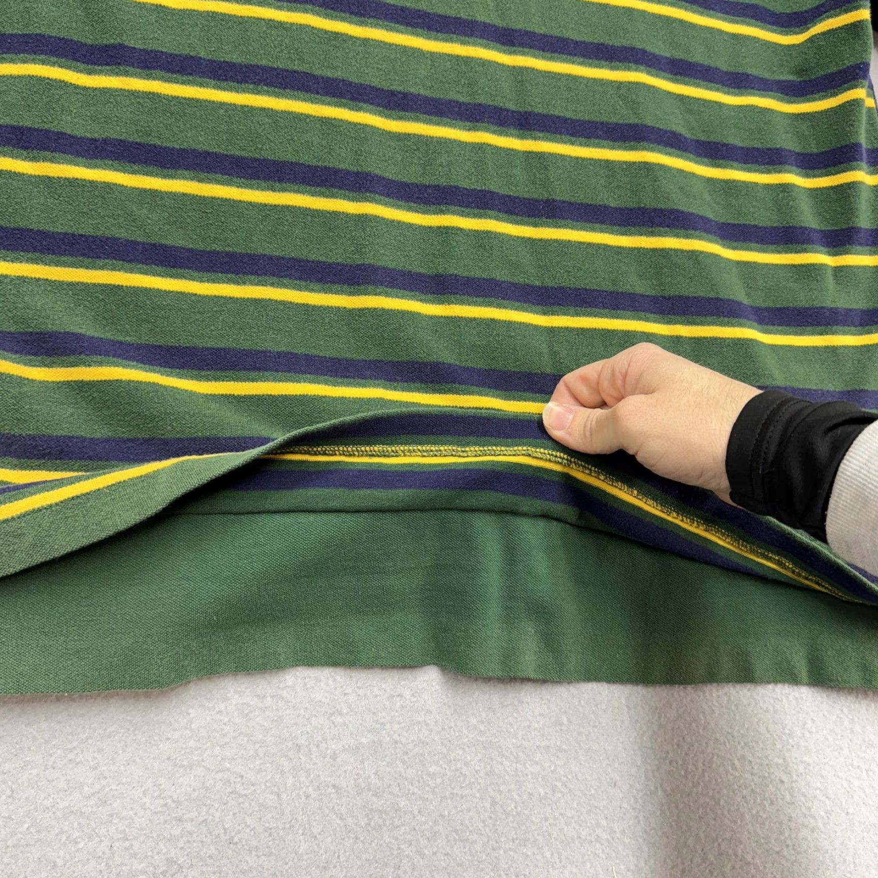 Vintage VINTAGE Marithe Francois Girbaud Polo Shirt Mens 2XL Green Yellow Stripe Graphic Shirt Mens 2XL Green Yellow Stripe Graphic Size US XXL / EU 58 / 5 - 5 Thumbnail