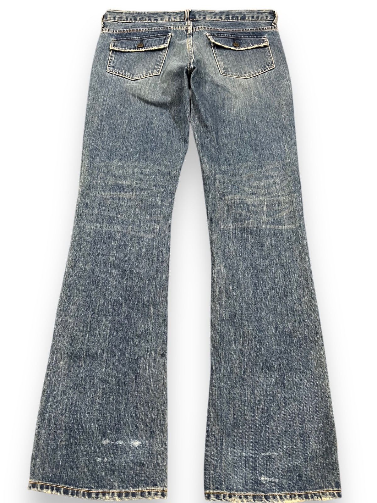 Japanese Brand × Manual Alphabet Vintage Alphabet Club Flare Mudwash Denim Size US 34 / EU 50 - 6 Thumbnail