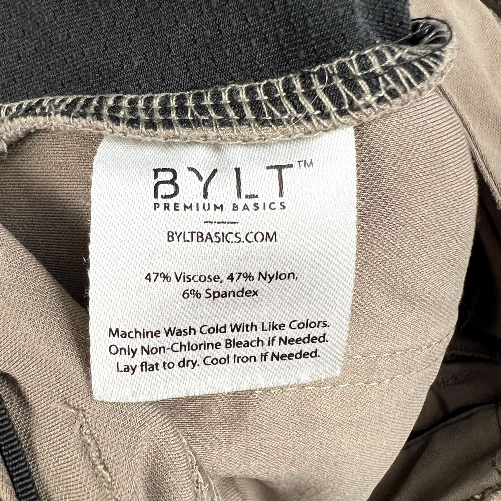 Vintage BYLT Everyday Pants 2.0 Slim Fit Stretch Performance Medium Mens Beige Tech Size US 31 - 4 Thumbnail