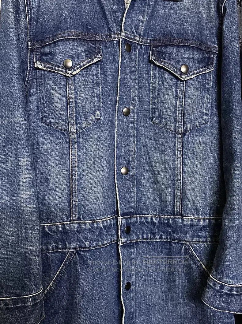 Helmut Lang Helmut Lang Denim Coat Jacket Size M / US 6-8 / IT 42-44 - 3 Thumbnail