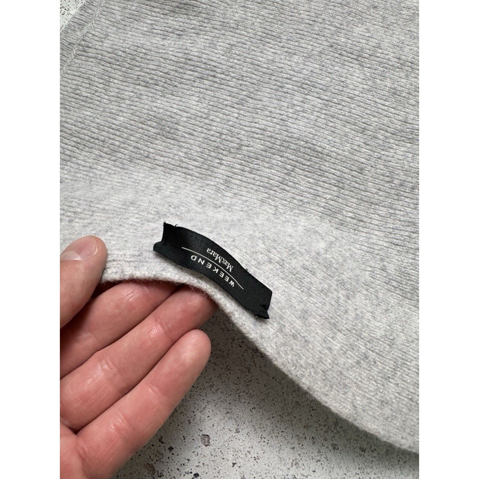 Max Mara Max Mara Weekend Wool Womens Scarf Grey Size ONE SIZE - 13 Thumbnail