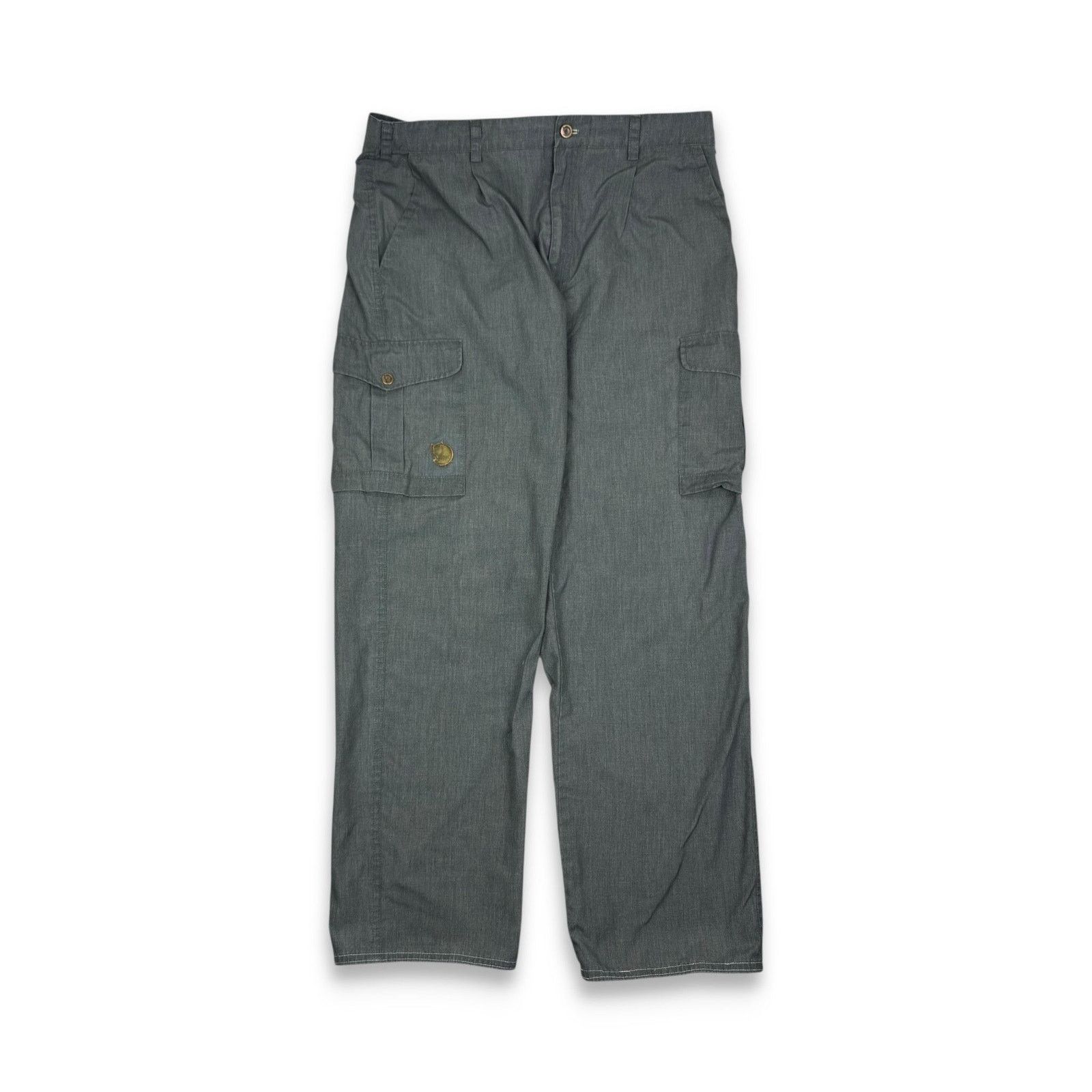 Fjallraven Fjallraven Men's Gray High Rise Straight Leg Cargo Pants 52 Size US 32 / EU 48 - 1 Thumbnail