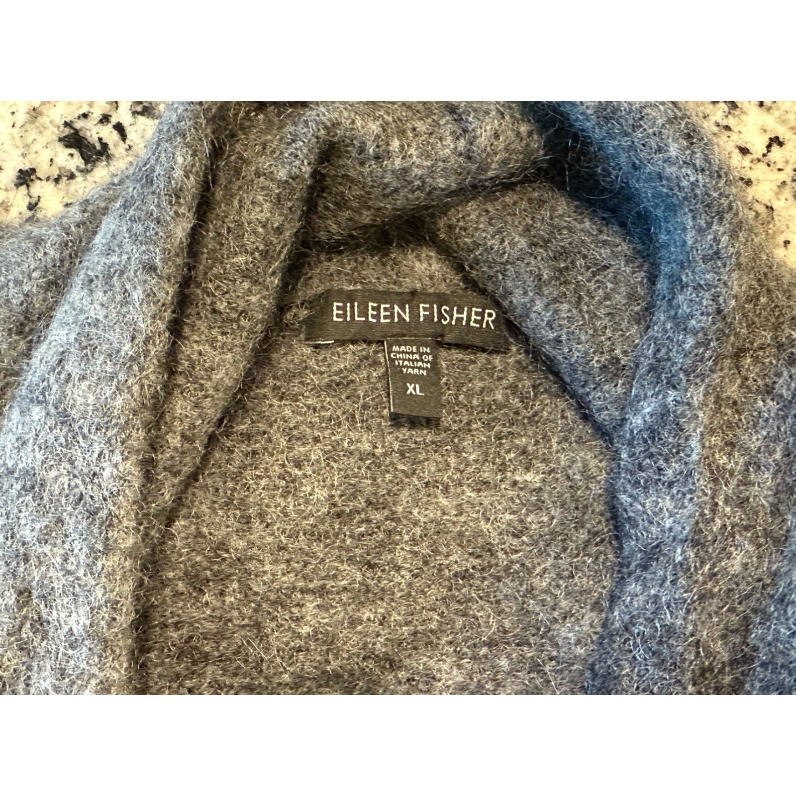 Eileen Fisher VINTAGE EILEEN FISHER Women's Sweater Vest Sleeveless Open Knit XL Gray Black All Seasons Size XL / US 12-14 / IT 48-50 - 4 Thumbnail