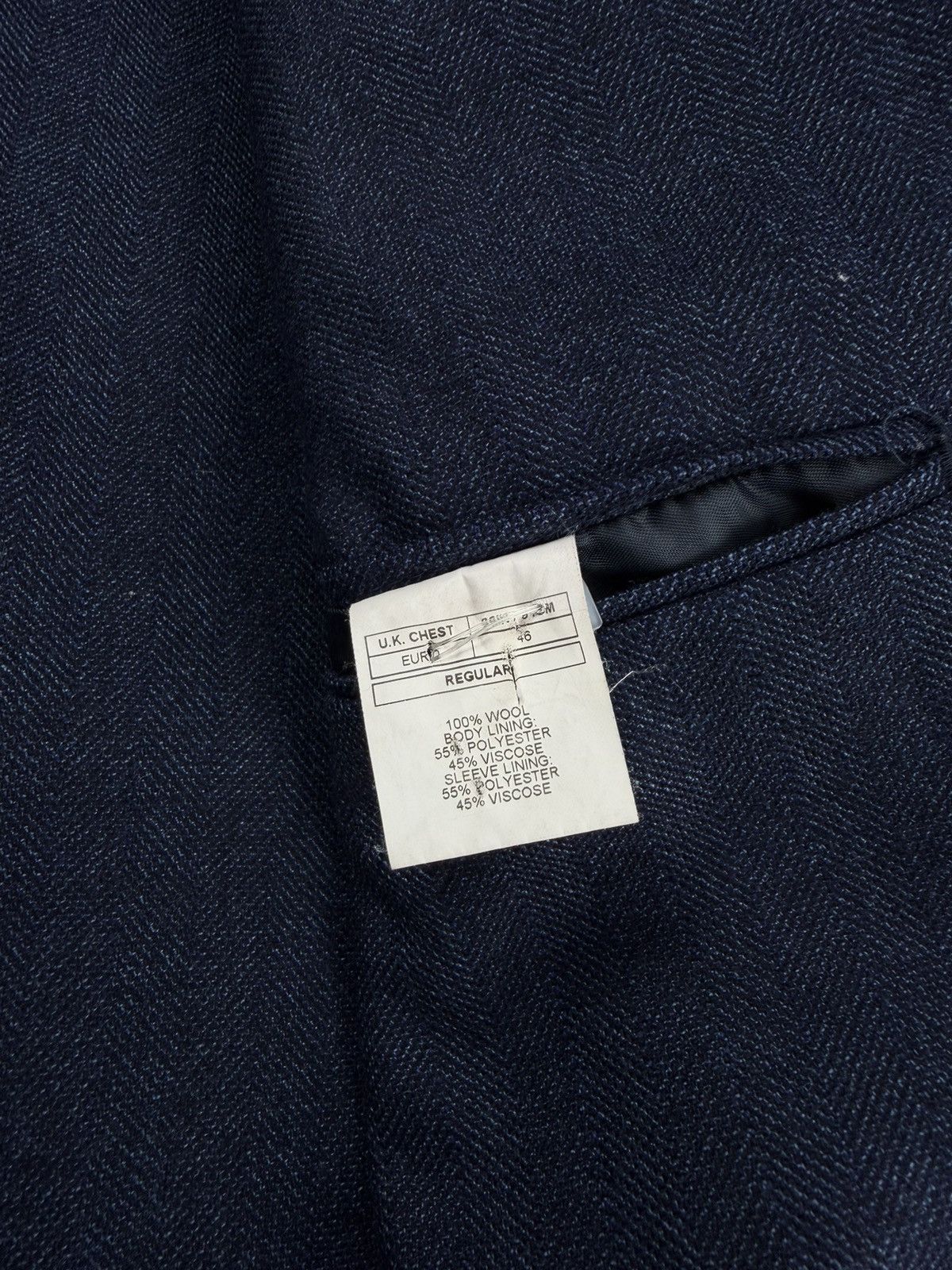 Hardy Amies Hardy Amies Wool Blazer Navy Size 46R Size 36R - 11 Thumbnail