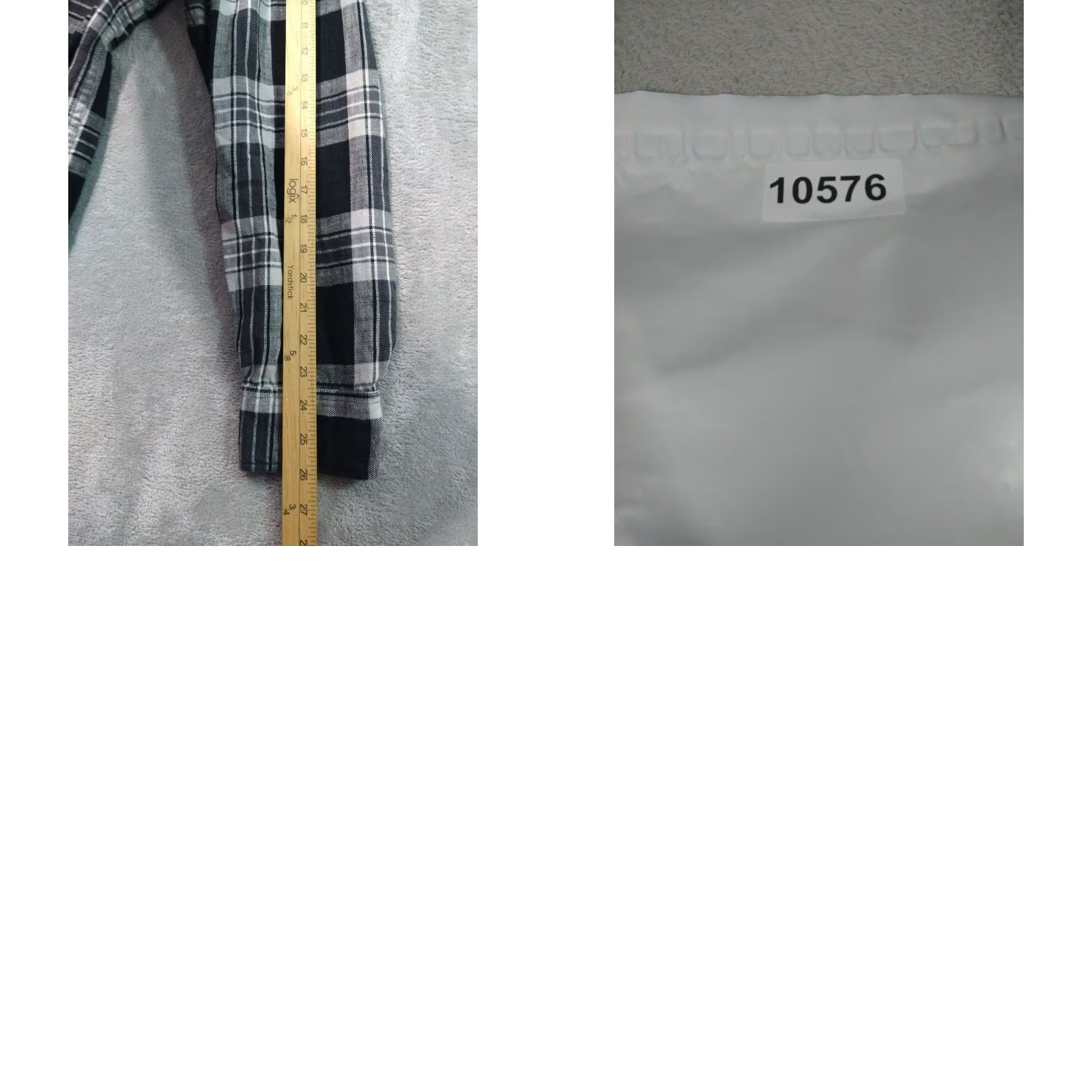 American Eagle Outfitters American Eagle Outfitters Shirt Mens Medium Gray Plaid Flannel Button-Down Cotton Size US M / EU 48-50 / 2 - 8 Thumbnail