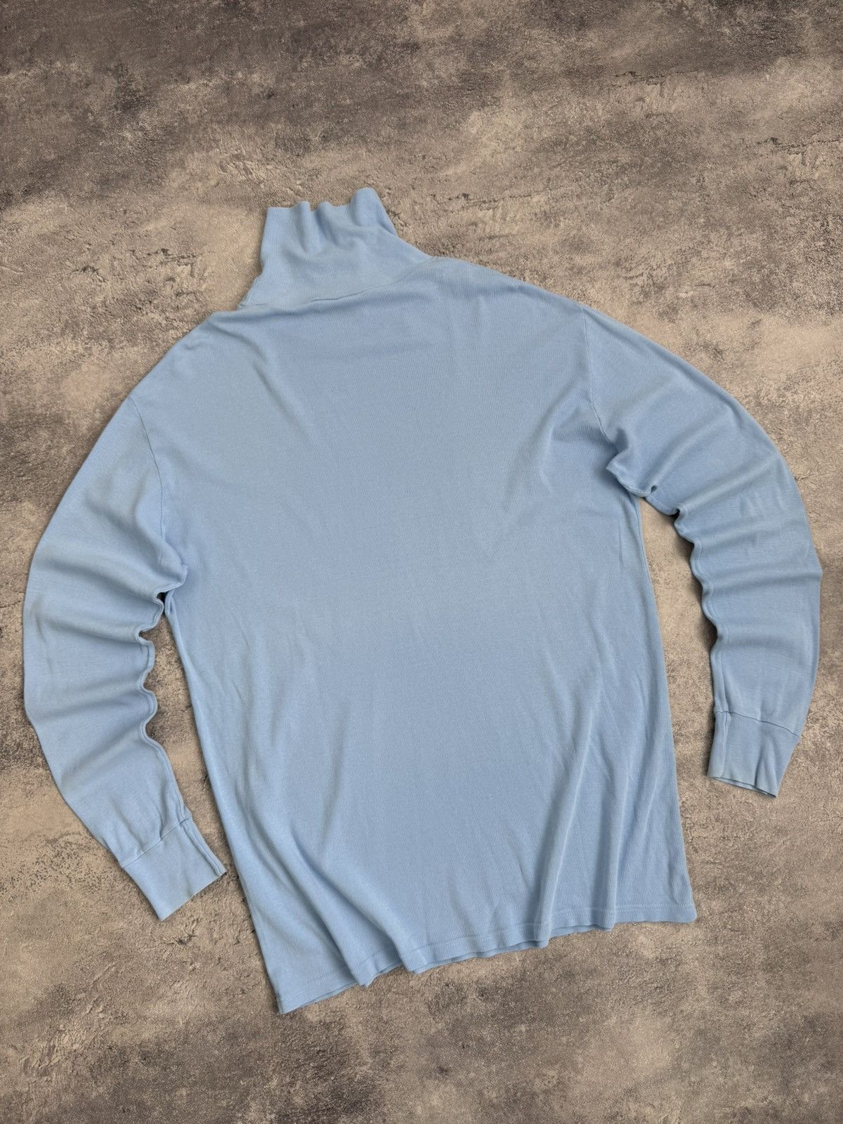 Sunspel Vintage Sunspel Blue Turtleneck Made In England Luxury Size US L / EU 52-54 / 3 - 17 Thumbnail