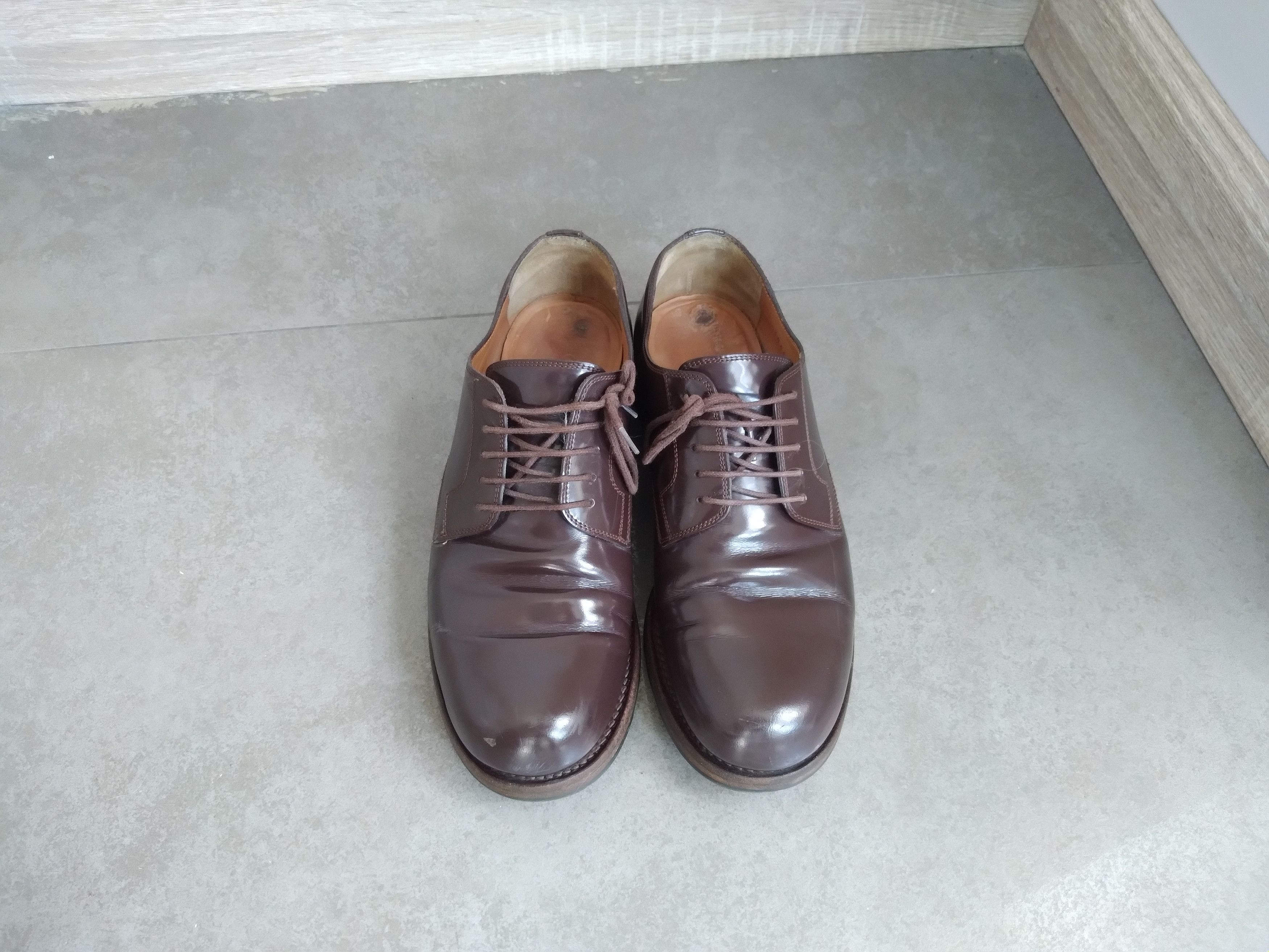 Gucci Gucci shoes brown polished leather Size US 7 / EU 40 - 4 Thumbnail