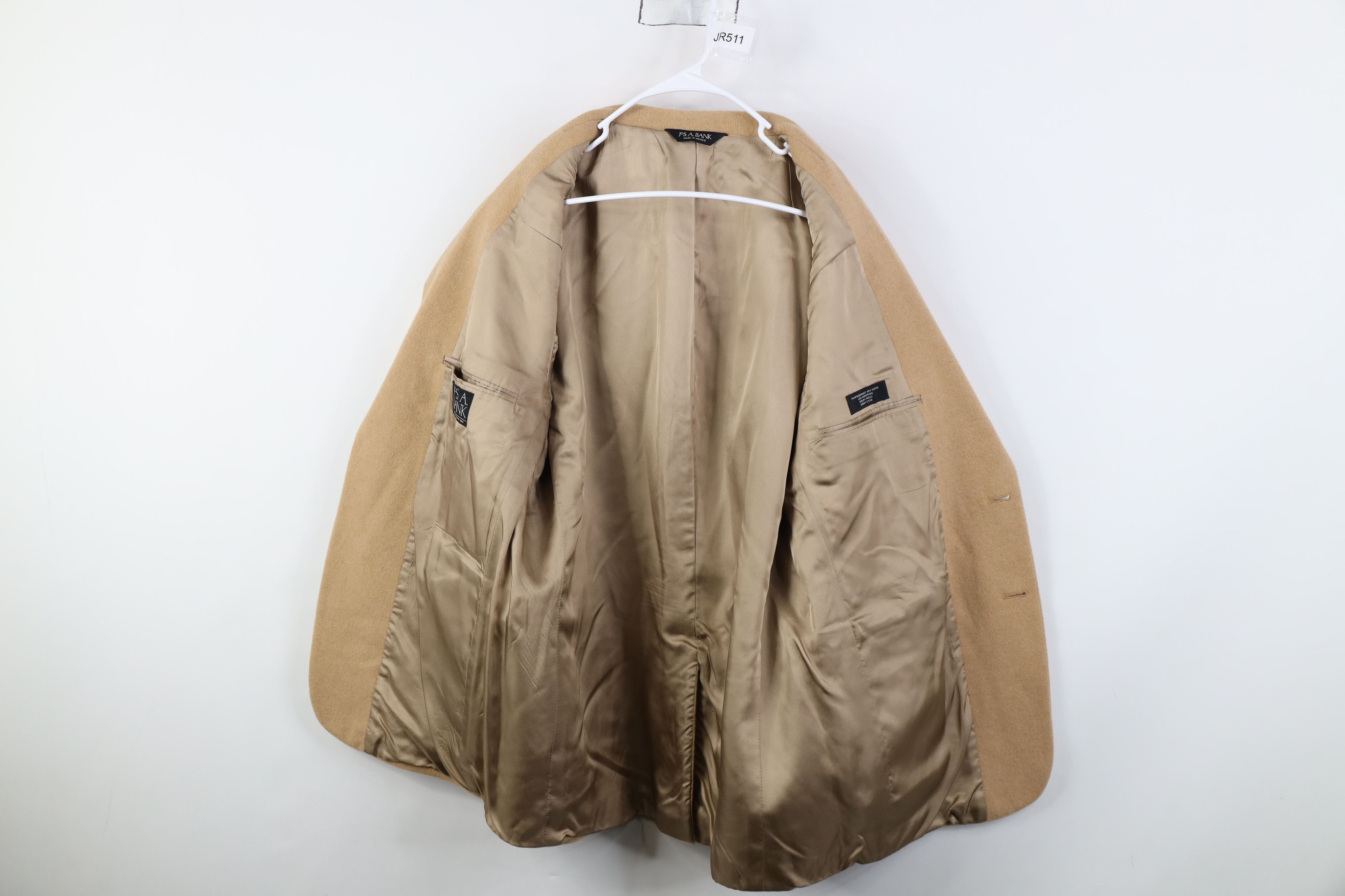 Jos. A. Bank Jos A Bank Camel Hair Suit Coat Blazer Jacket Beige Brown Size US XXL / EU 58 / 5 - 9 Thumbnail