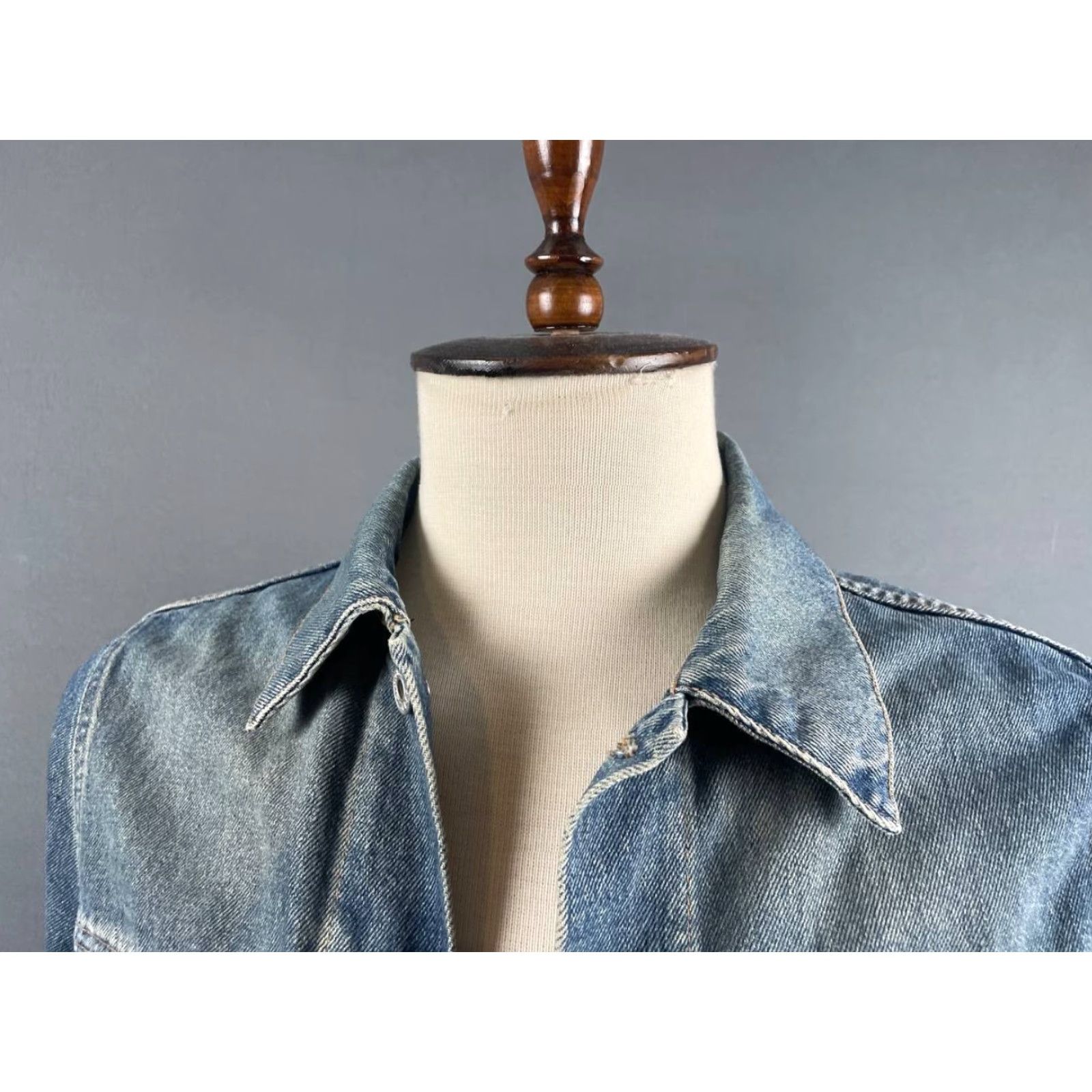 Replay Replay Mens Jacket Denim Blue Long Sleeve Front Zip Bomber Regular Size M Size US M / EU 48-50 / 2 - 4 Thumbnail
