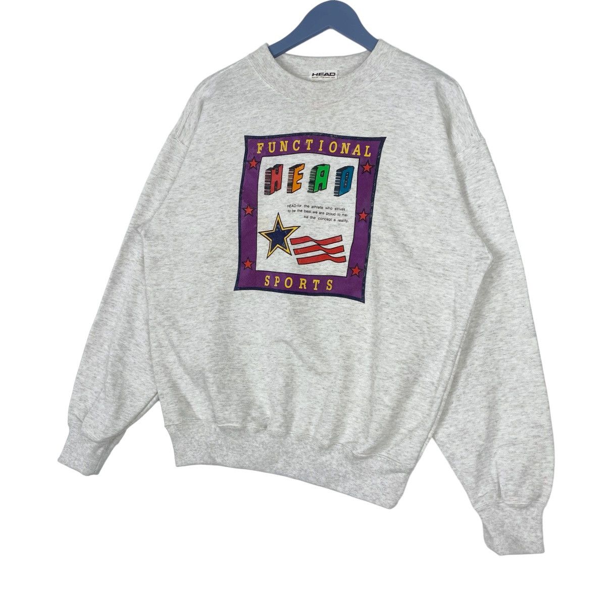 Designer × Vintage Head Functional Sports Sweatshirt Crewneck Pullover Jumper Size US L / EU 52-54 / 3 - 3 Thumbnail