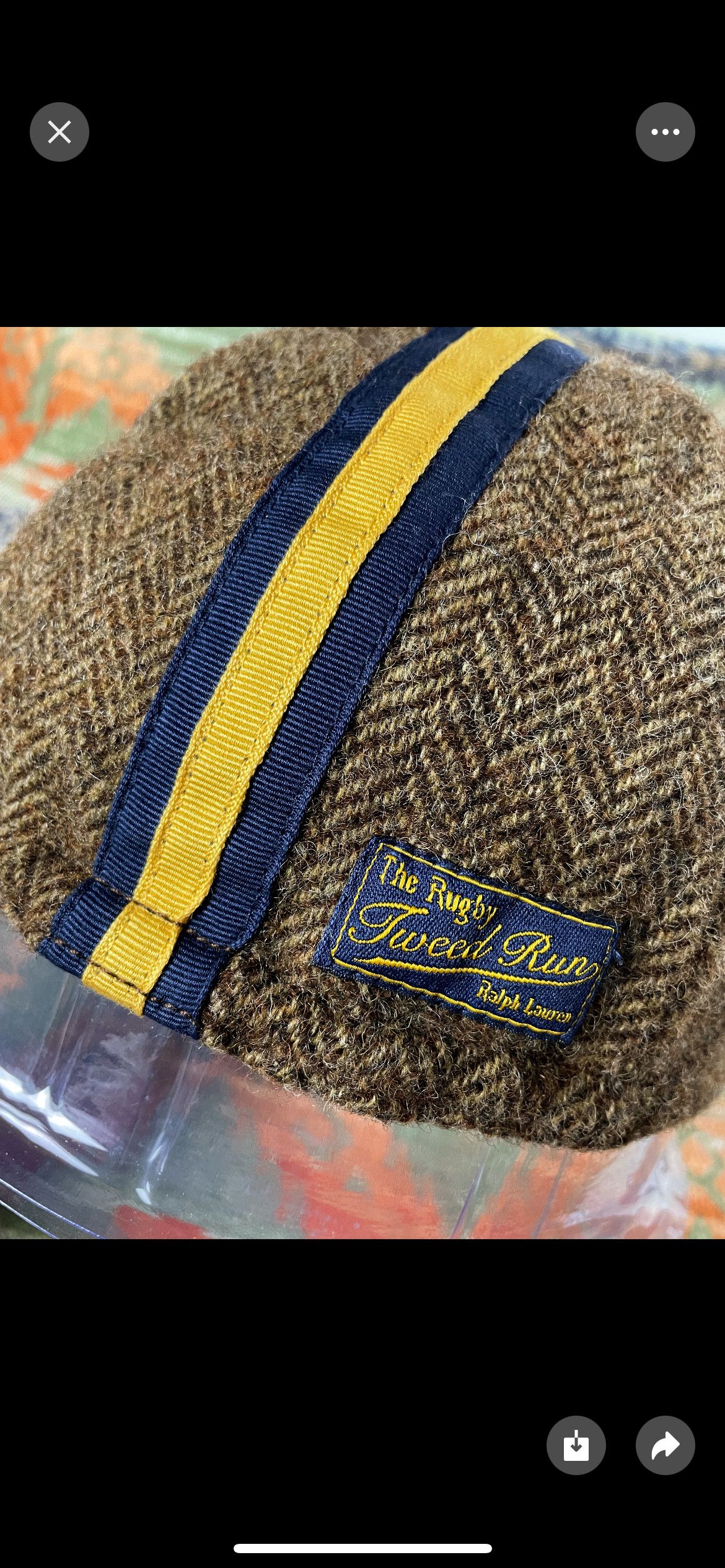 Ralph Lauren × Rugby Ralph Lauren Ralph Lauren Wool tweed Run Cycling Cap Limited Hat Size ONE SIZE - 7 Thumbnail