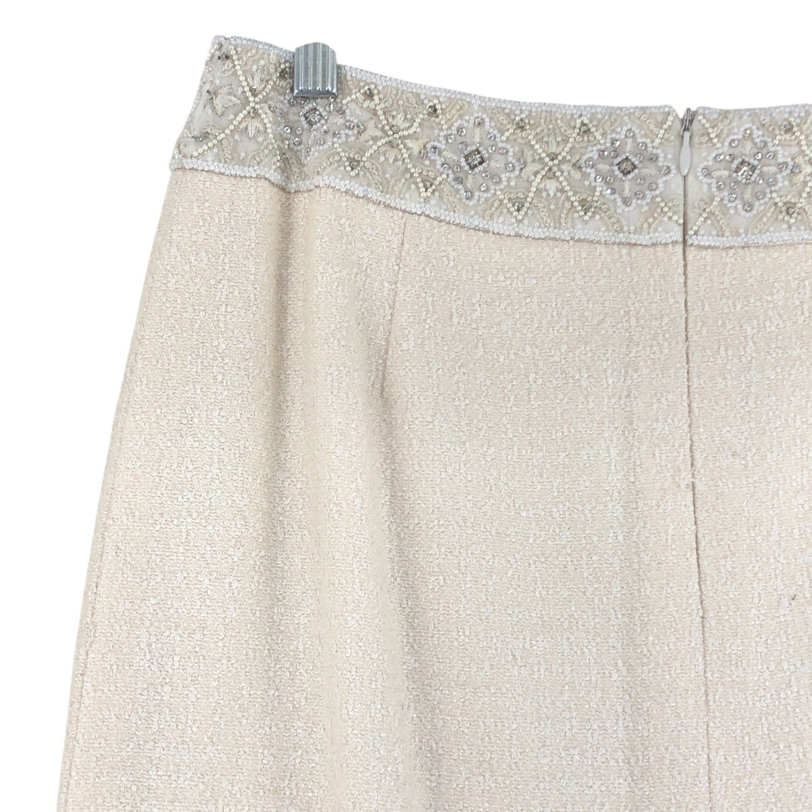 Escada Escada Size 38 US M Skirt Pencil Beaded Silk Wool TINY FLAW Size 29" - 13 Thumbnail