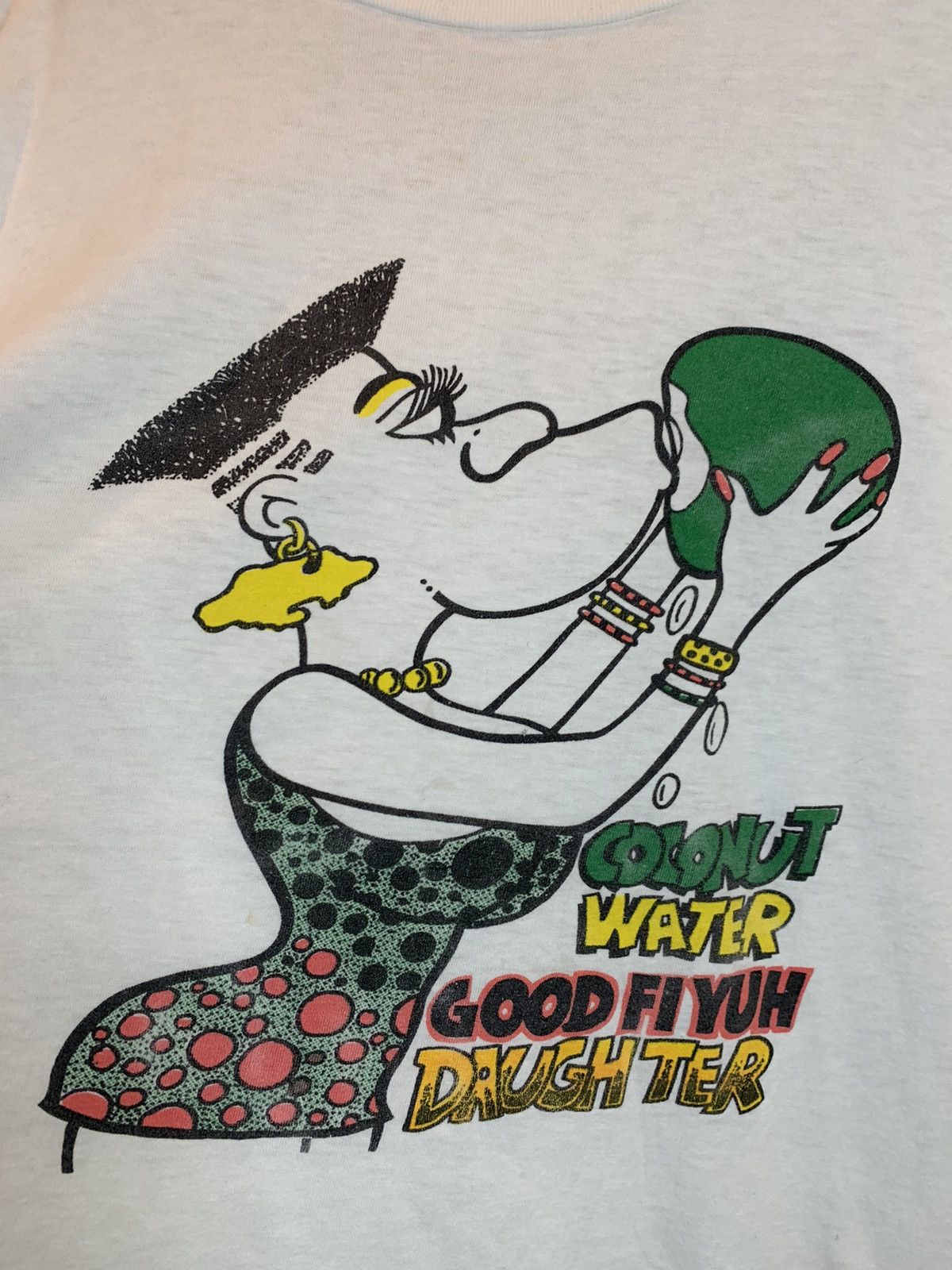 Vintage *RARE* Vintage 70’s Coconut Water Good Fi Yuh Daughter Shirt Size US L / EU 52-54 / 3 - 2 Thumbnail