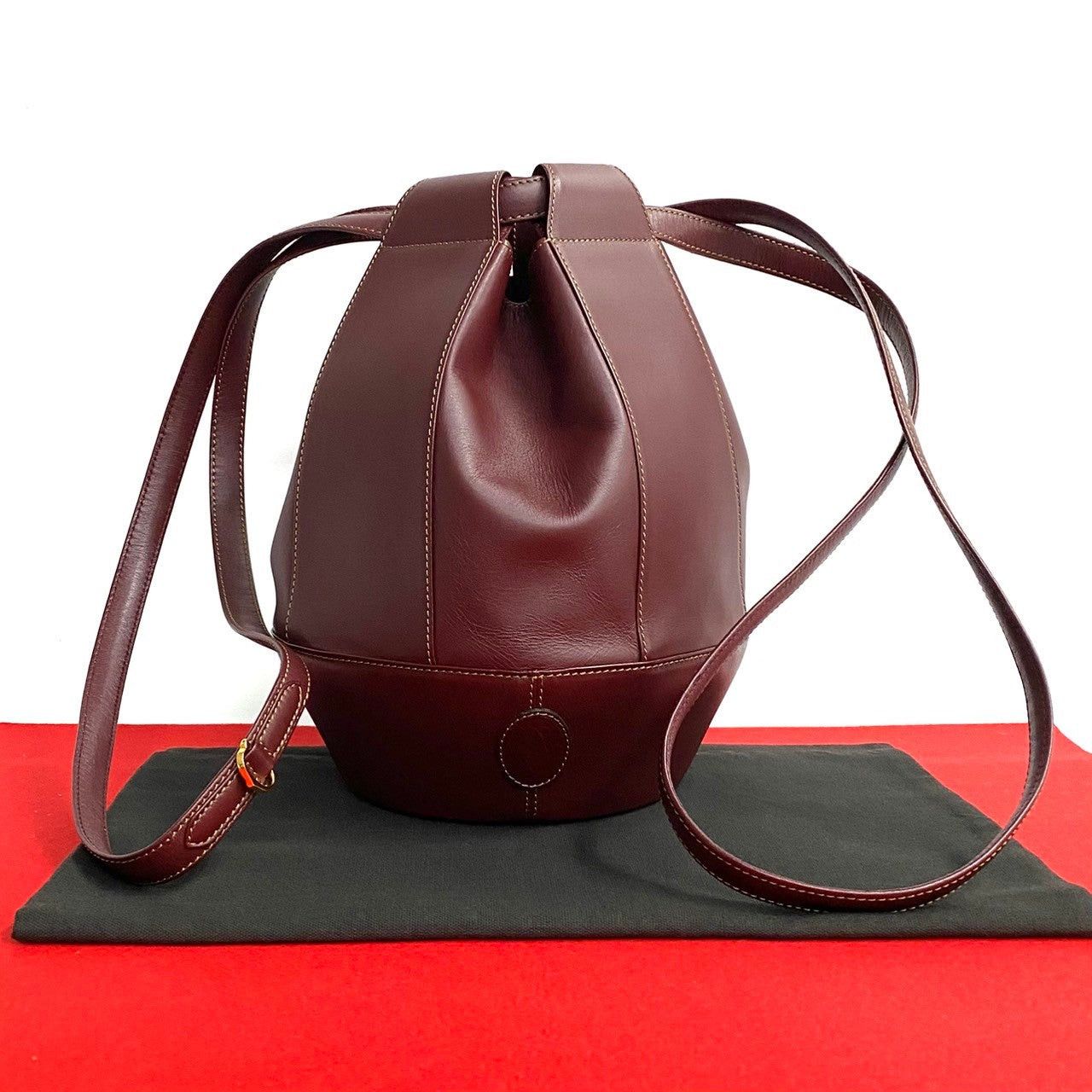 Cartier Cartier Shoulder Bag Red Leather Size ONE SIZE - 1 Thumbnail