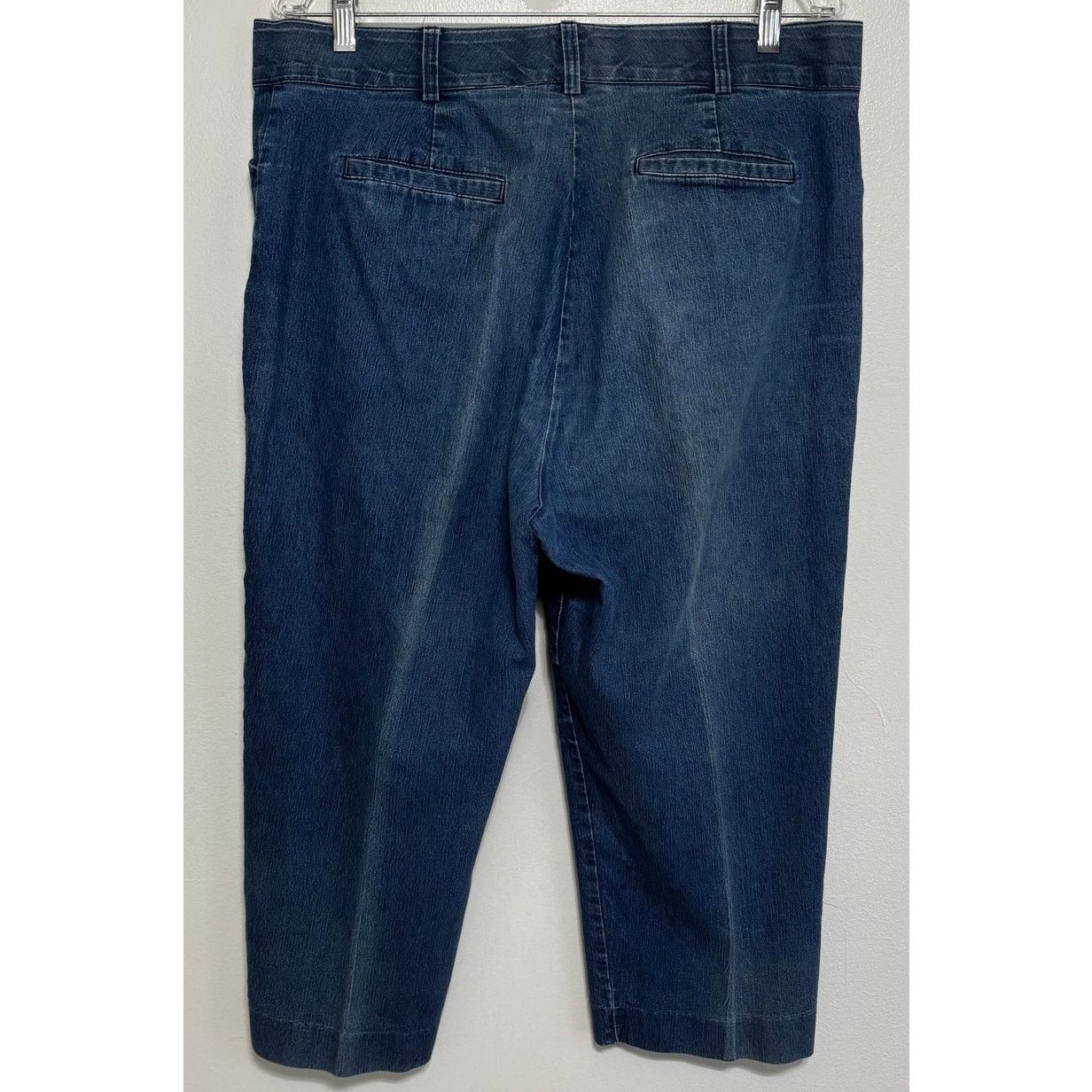 Other Kim Rogers Blue Denim Capri Pants Size 14 Size 36" / US 14 / IT 50 - 2 Thumbnail