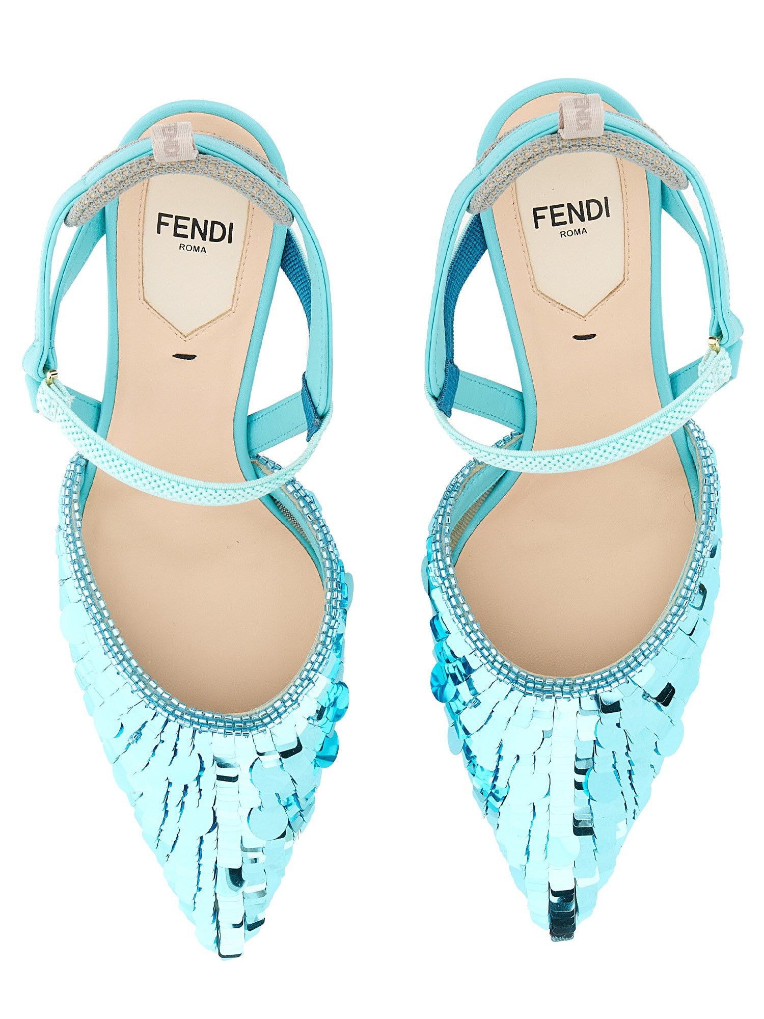 Fendi o1loc1c0824 Colibri in Blue Size US 7 / IT 37 - 4 Thumbnail