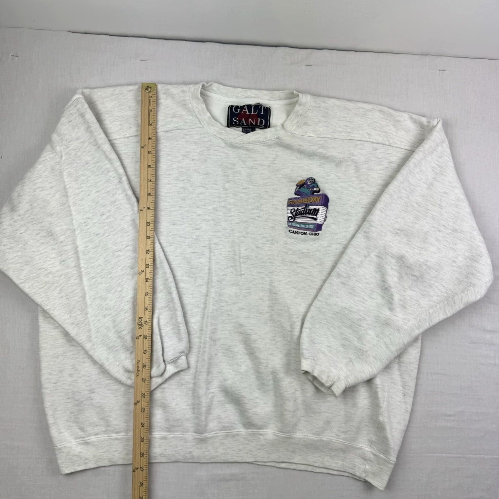 Vintage VINTAGE Galt Sand Pro Football Hall Of Fame Sweatshirt Adult XL Gray 90s Game Day Mens Size US XL / EU 56 / 4 - 5 Thumbnail