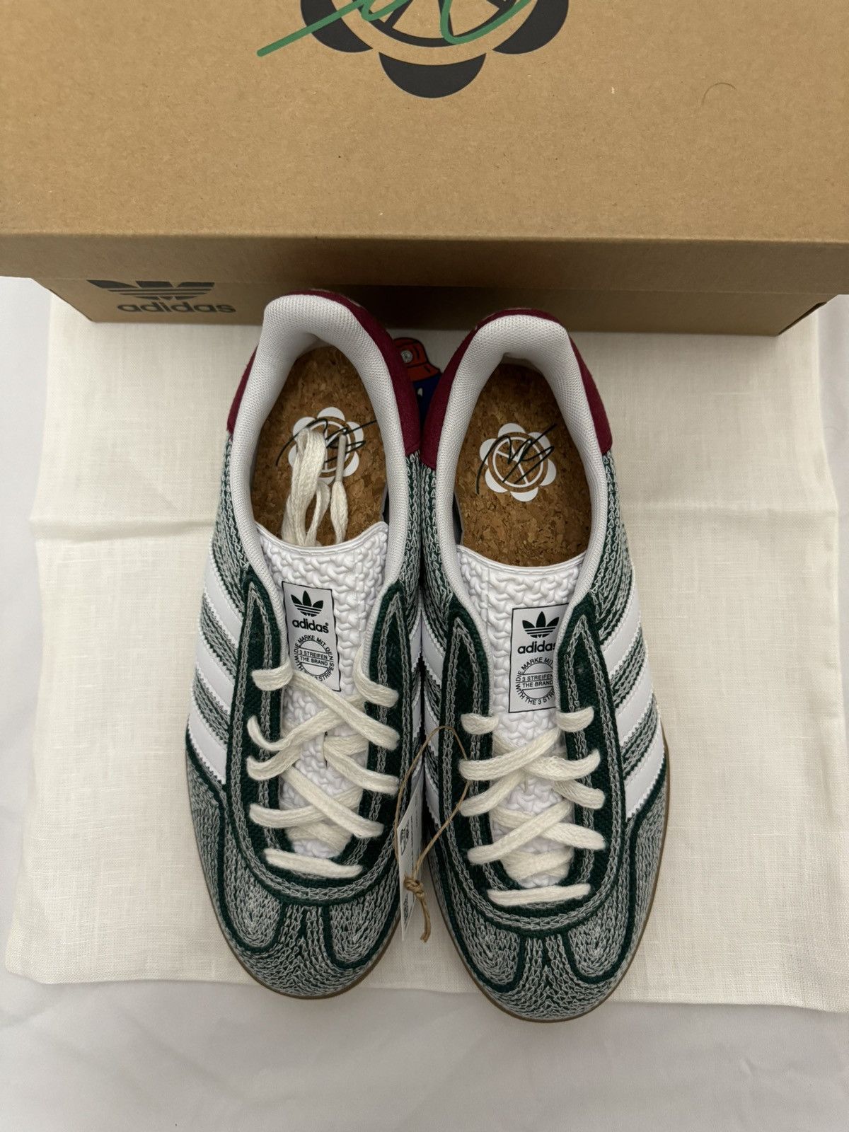 adidas gazelle silver green womens Sean Wotherspoon x Adidas Gazelle Indoor Hemp  The Factory KL
