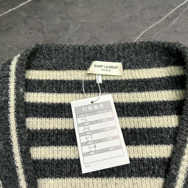 Saint Laurent Paris Saint Laurent SLP Wool Knit Cardigan- Size US S / EU 44-46 / 1 - 5 Thumbnail
