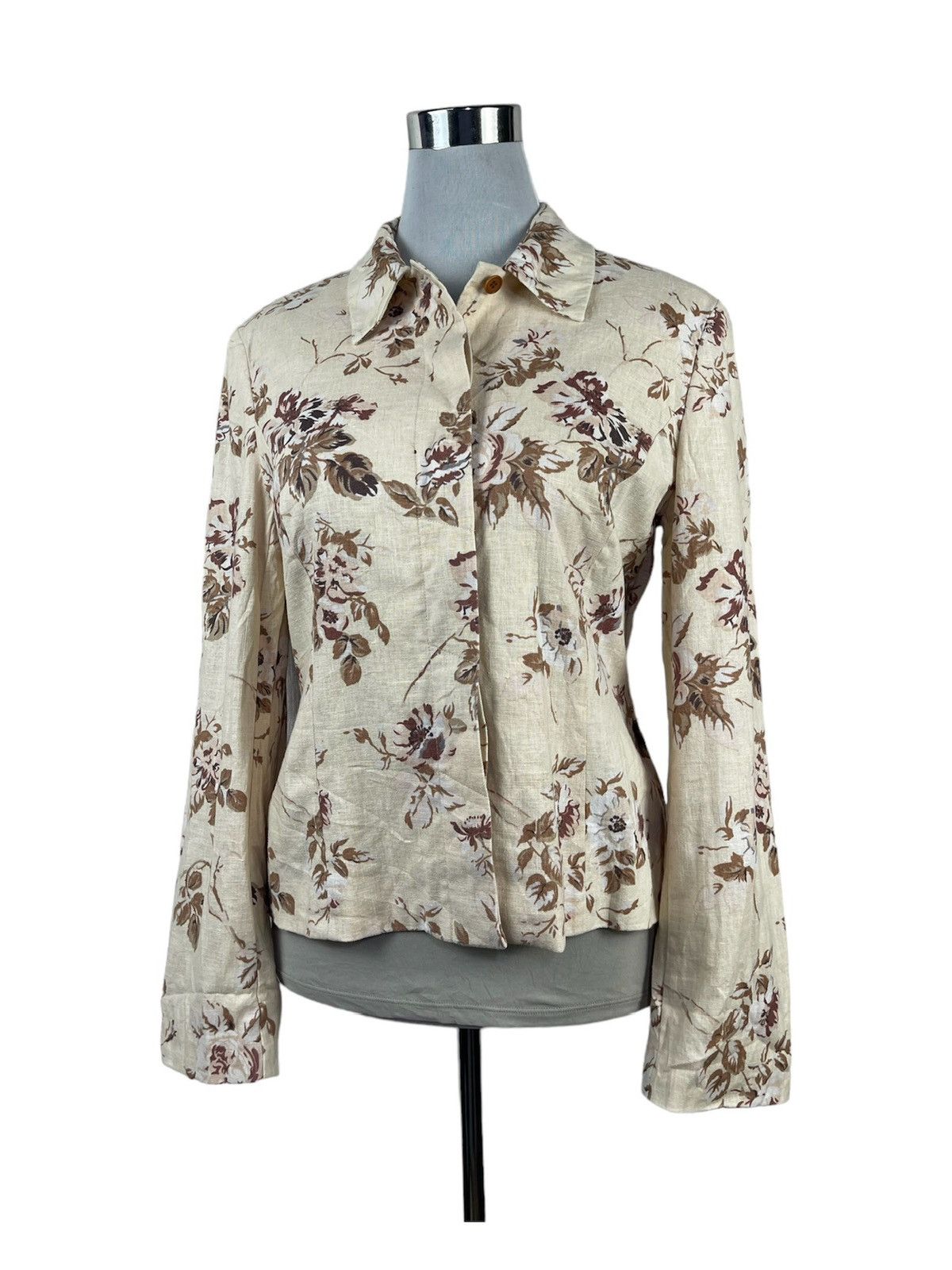 Laura Ashley LAURA ASHLEY FLORAL CROP TOP BLOUSE Size M / US 6-8 / IT 42-44 - 1 Thumbnail