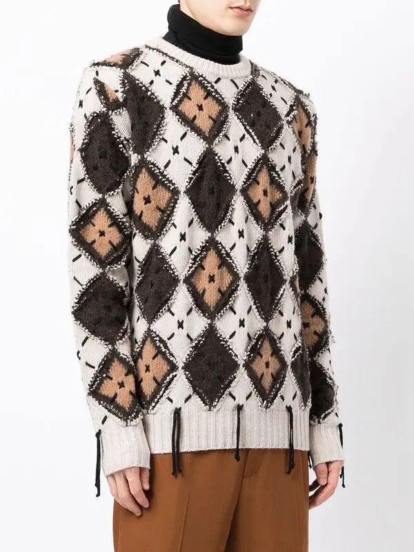 Amiri o1y0525 Crewneck Sweater in Multicolor Size US L / EU 52-54 / 3 - 3 Thumbnail
